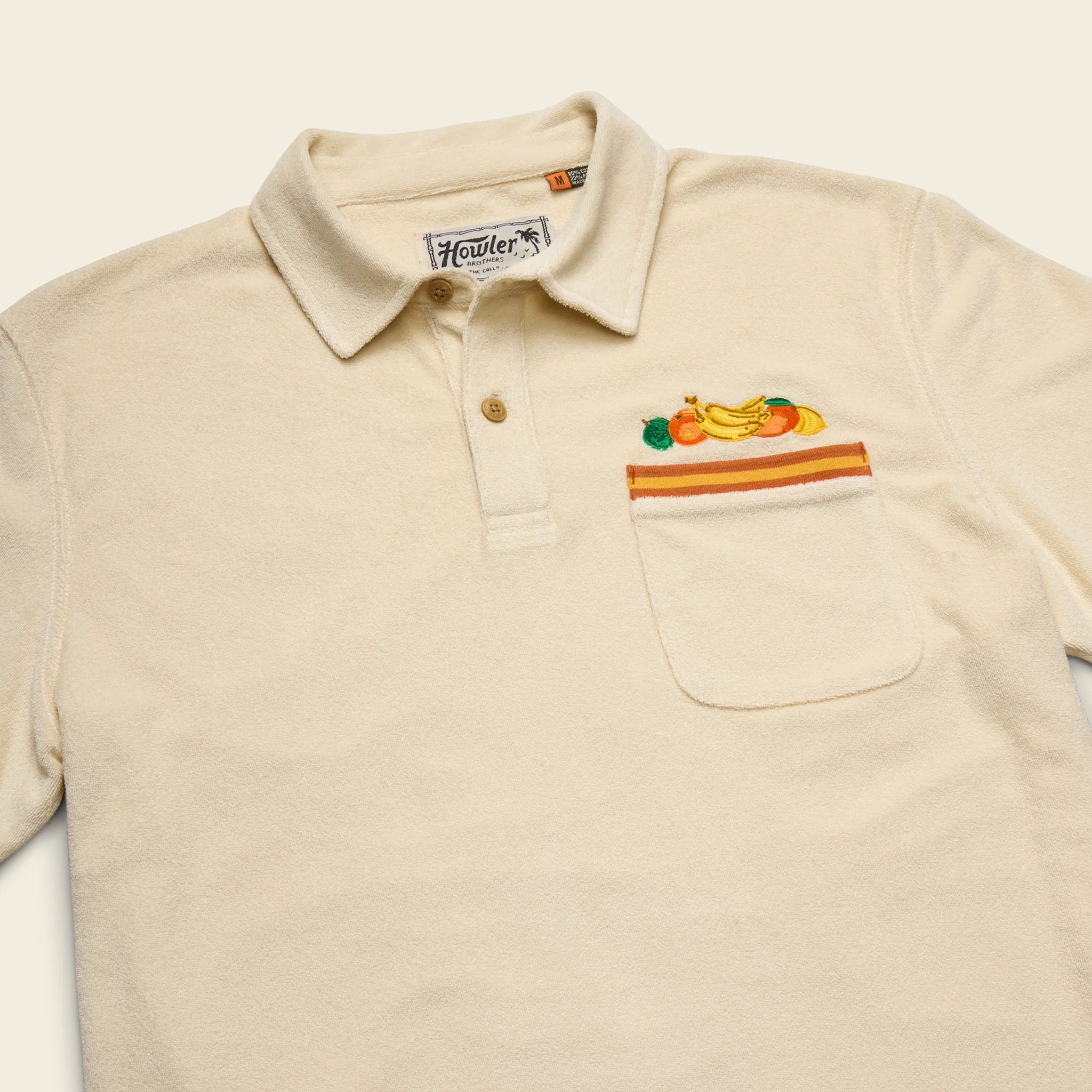 Frutería Plusherman Terry Polo - Cream - Image 3