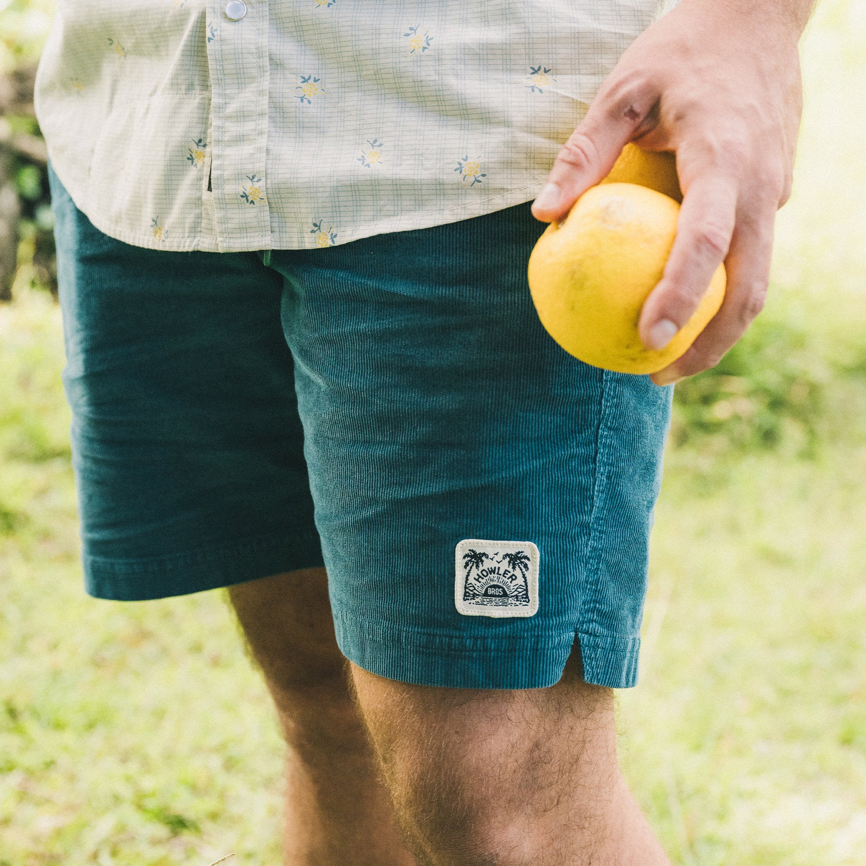 Pressure Drop Cord Shorts - Dark Teal - Image 2