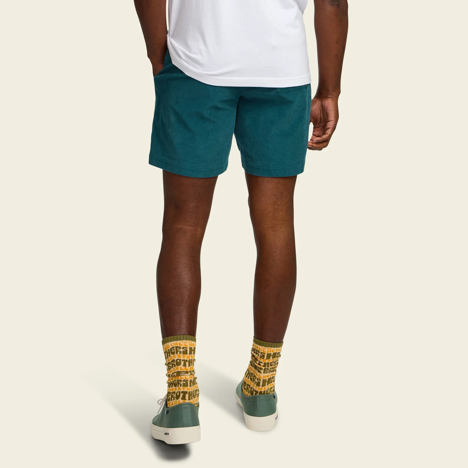 Pressure Drop Cord Shorts - Dark Teal - Image 4