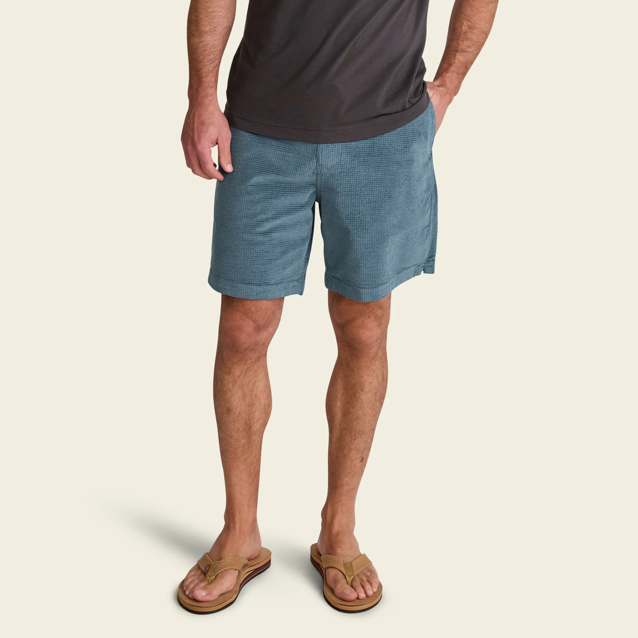 Pressure Drop Cord Shorts - Grid : Blue Mirage - Image 3