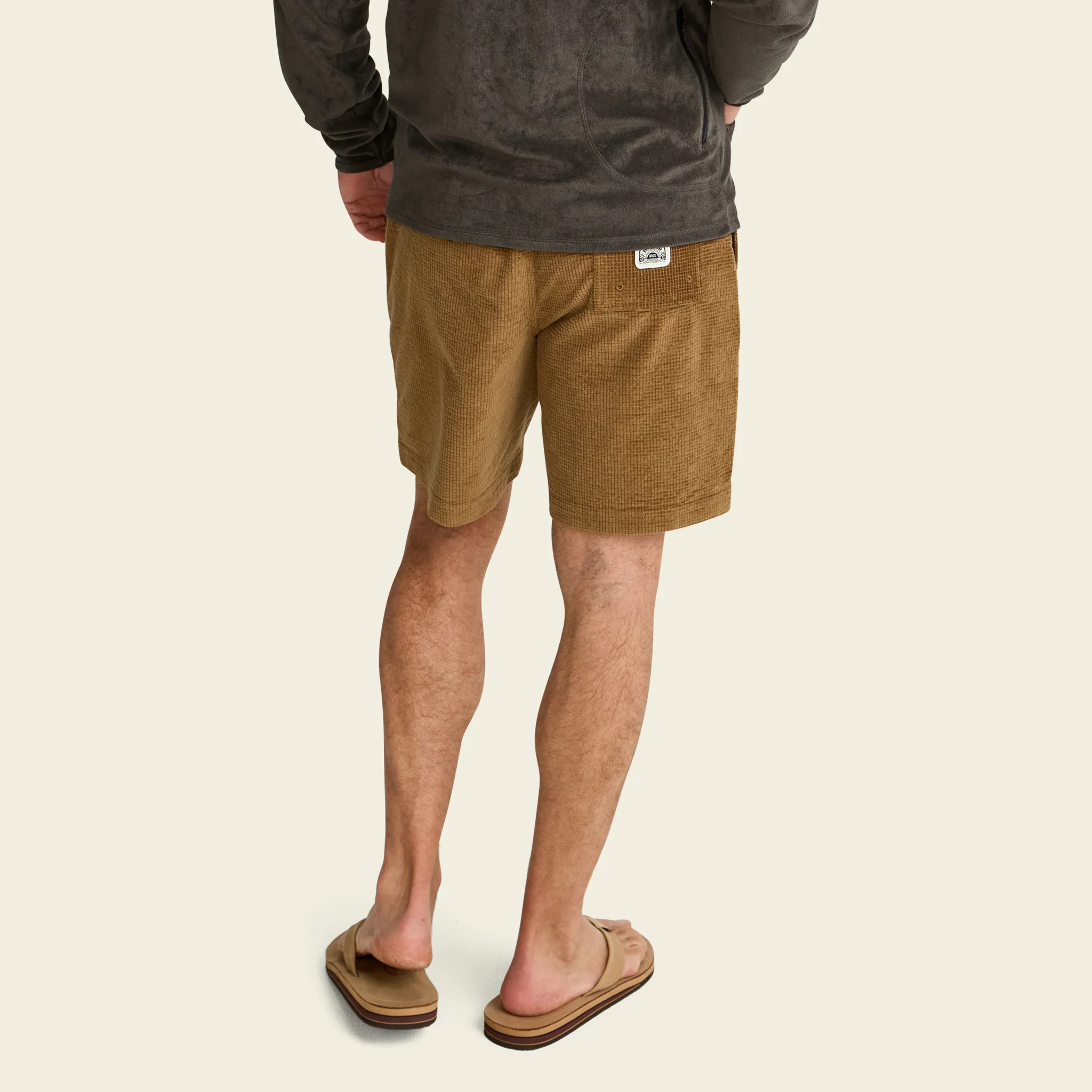 Pressure Drop Cord Shorts - Grid : British Khaki - Image 4