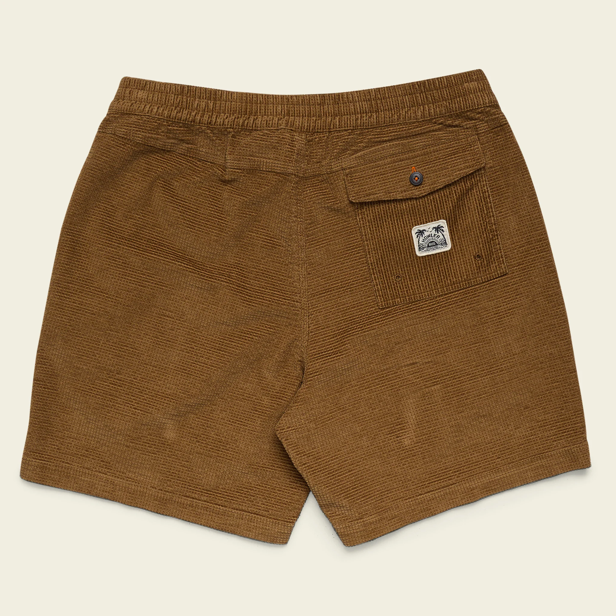 Pressure Drop Cord Shorts - Grid : British Khaki - Image 7