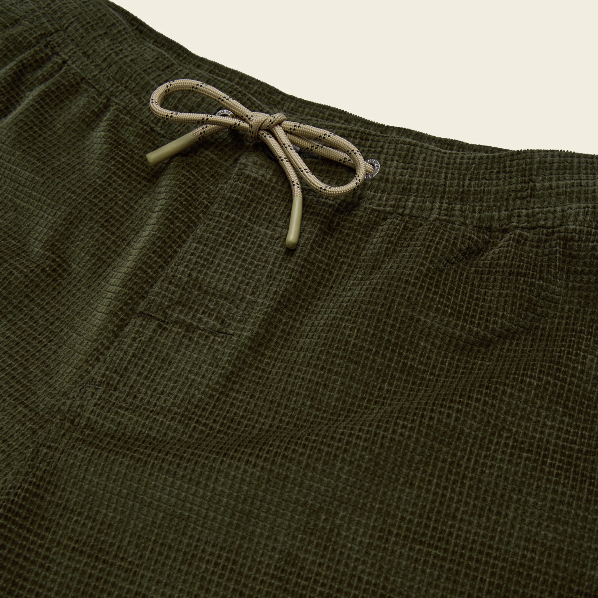 Pressure Drop Cord Shorts - Grid : Dark Olive - Image 5