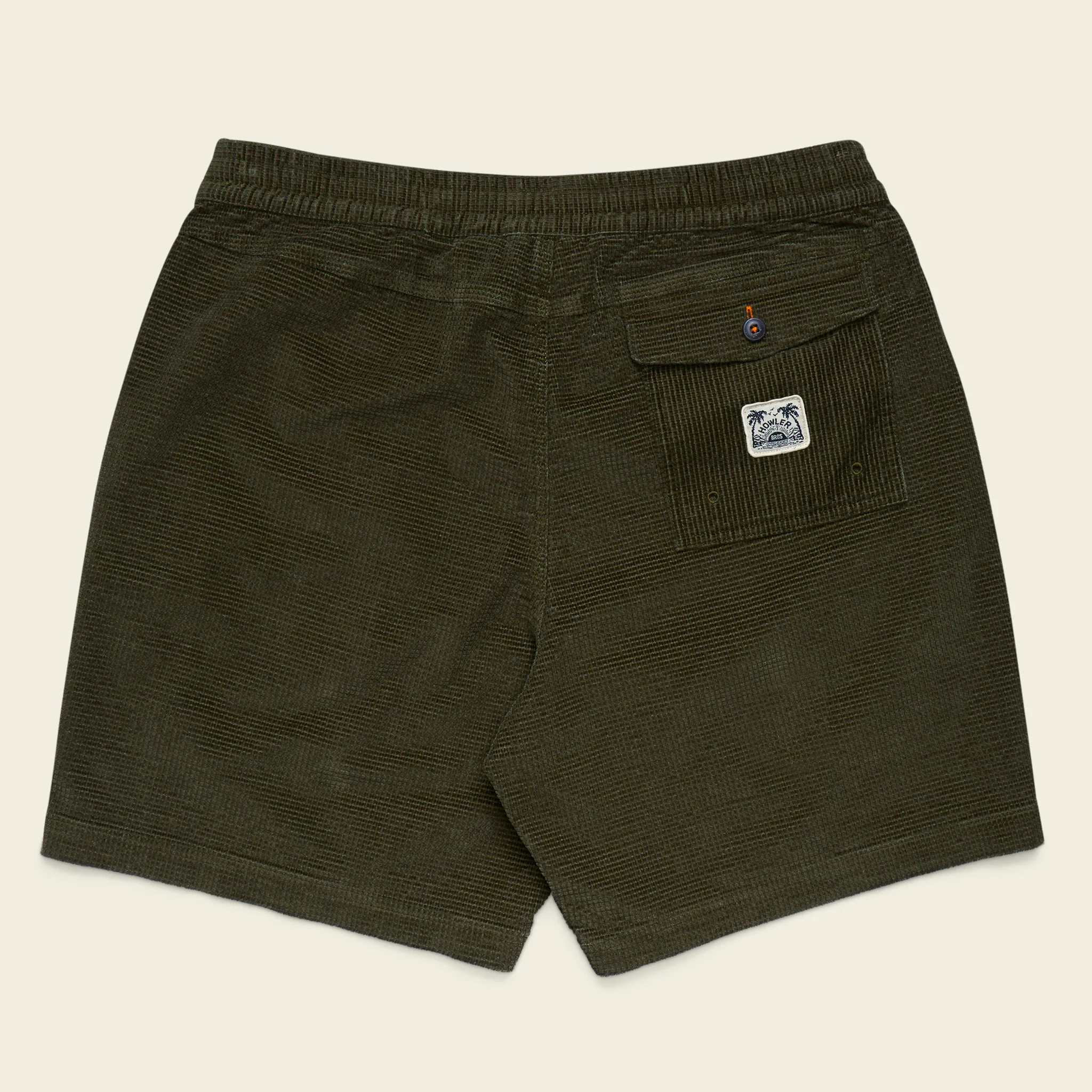 Pressure Drop Cord Shorts - Grid : Dark Olive - Image 7