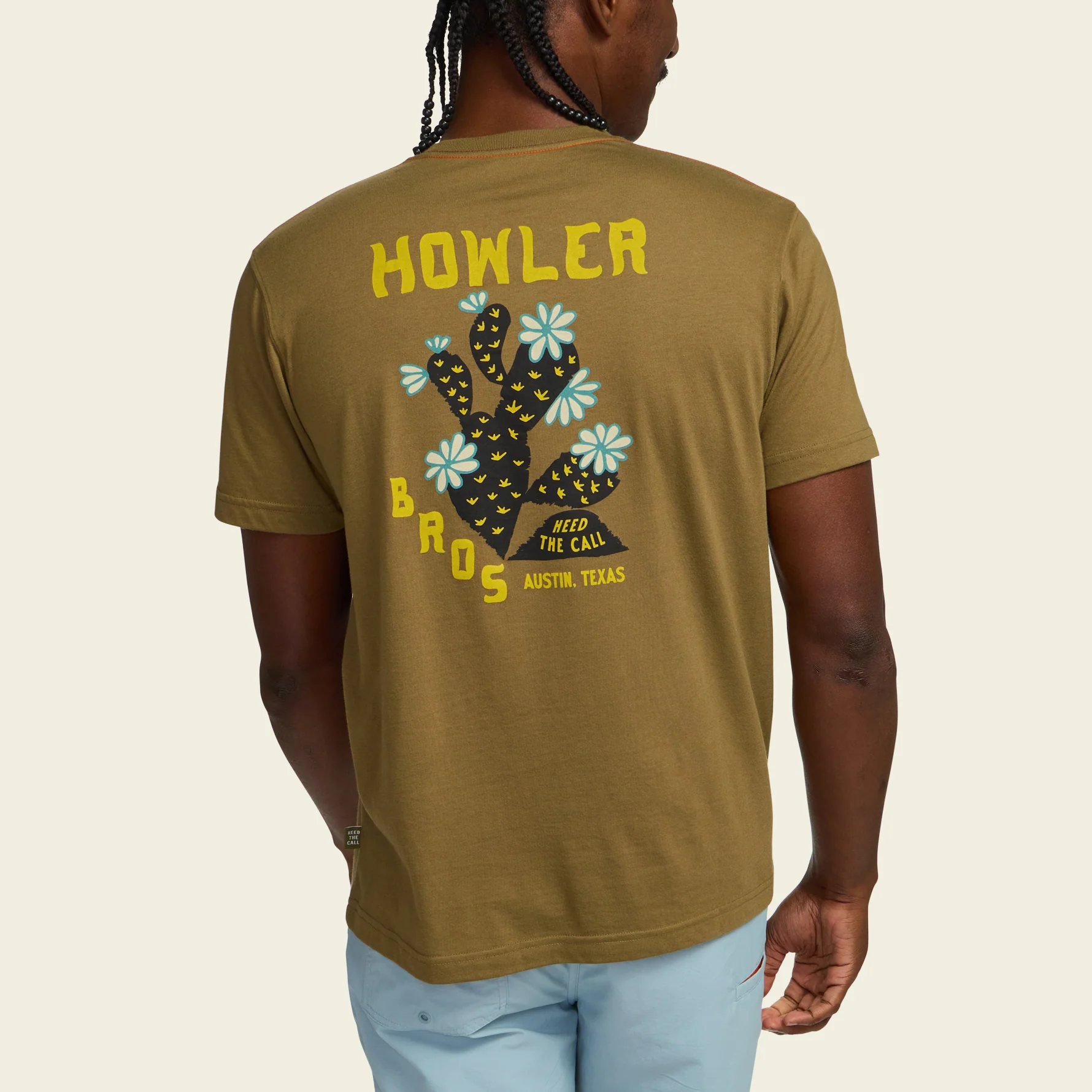 Prickly Pear Pocket T-Shirt - Ivy Green - Image 5