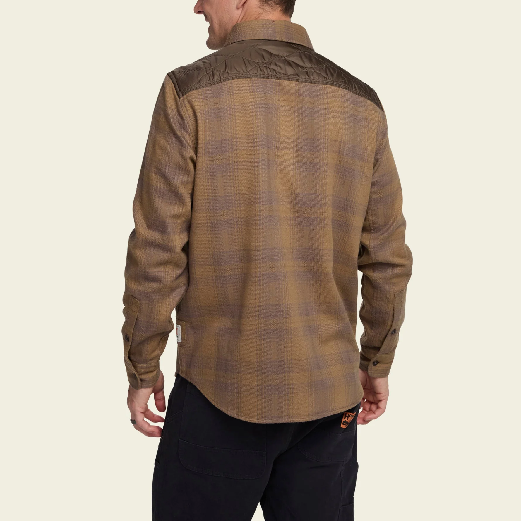 Quintana Quilted Flannel - Big Barrett Plaid : Swamp - Image 4