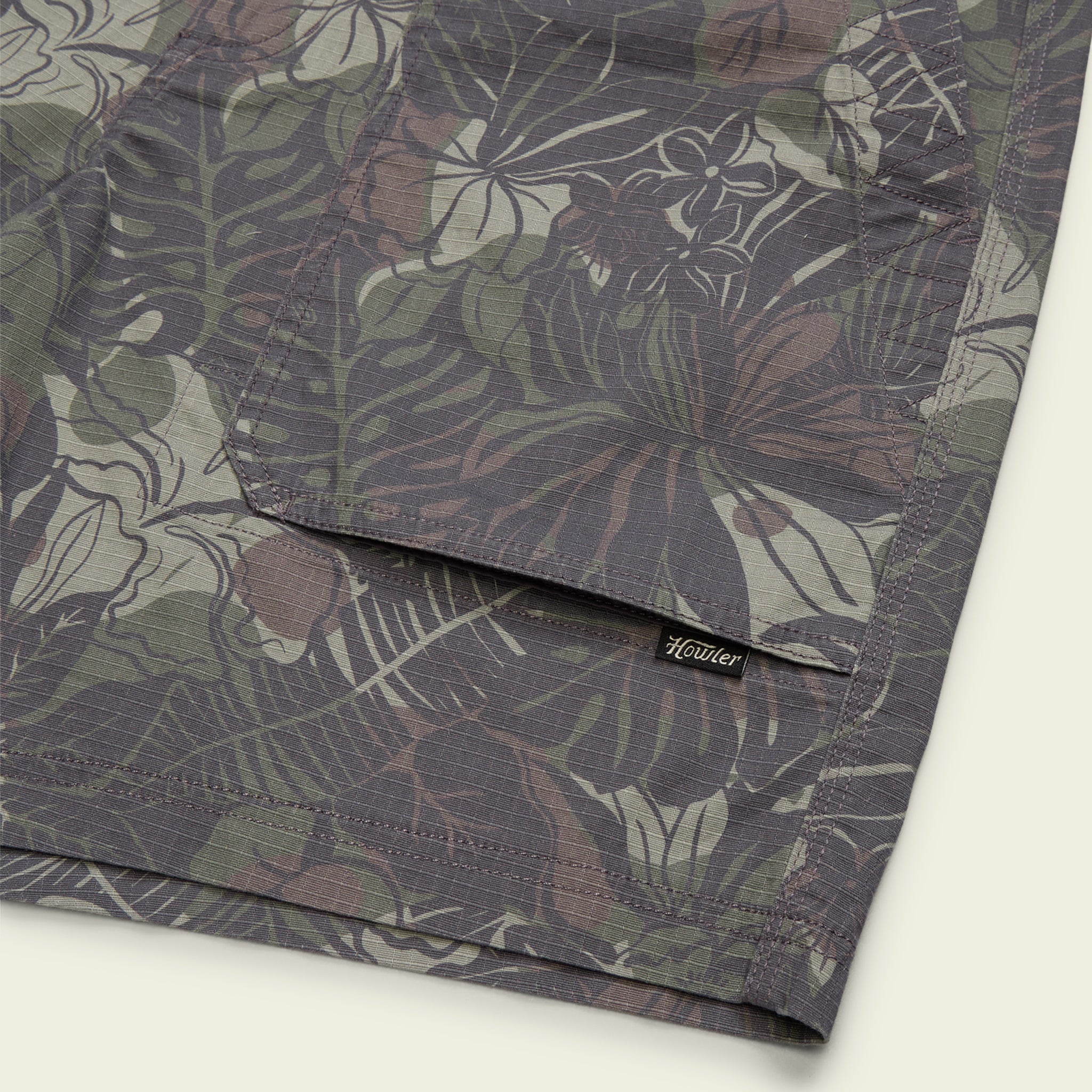 Quonset Camp Shorts - Tropic Noir : Antique Black - Image 5