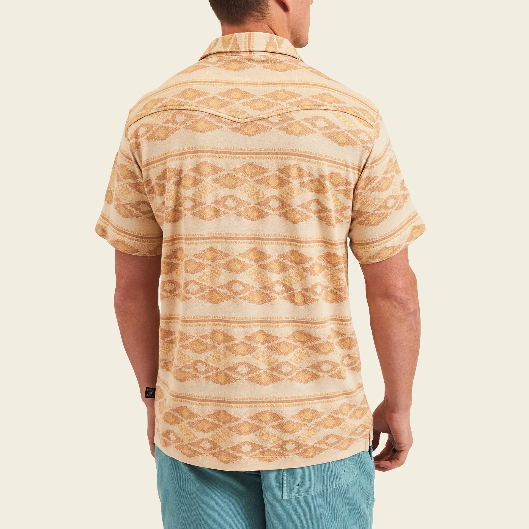 Ranchero Jacquard Polo - Taki : Brown Rice - Image 5