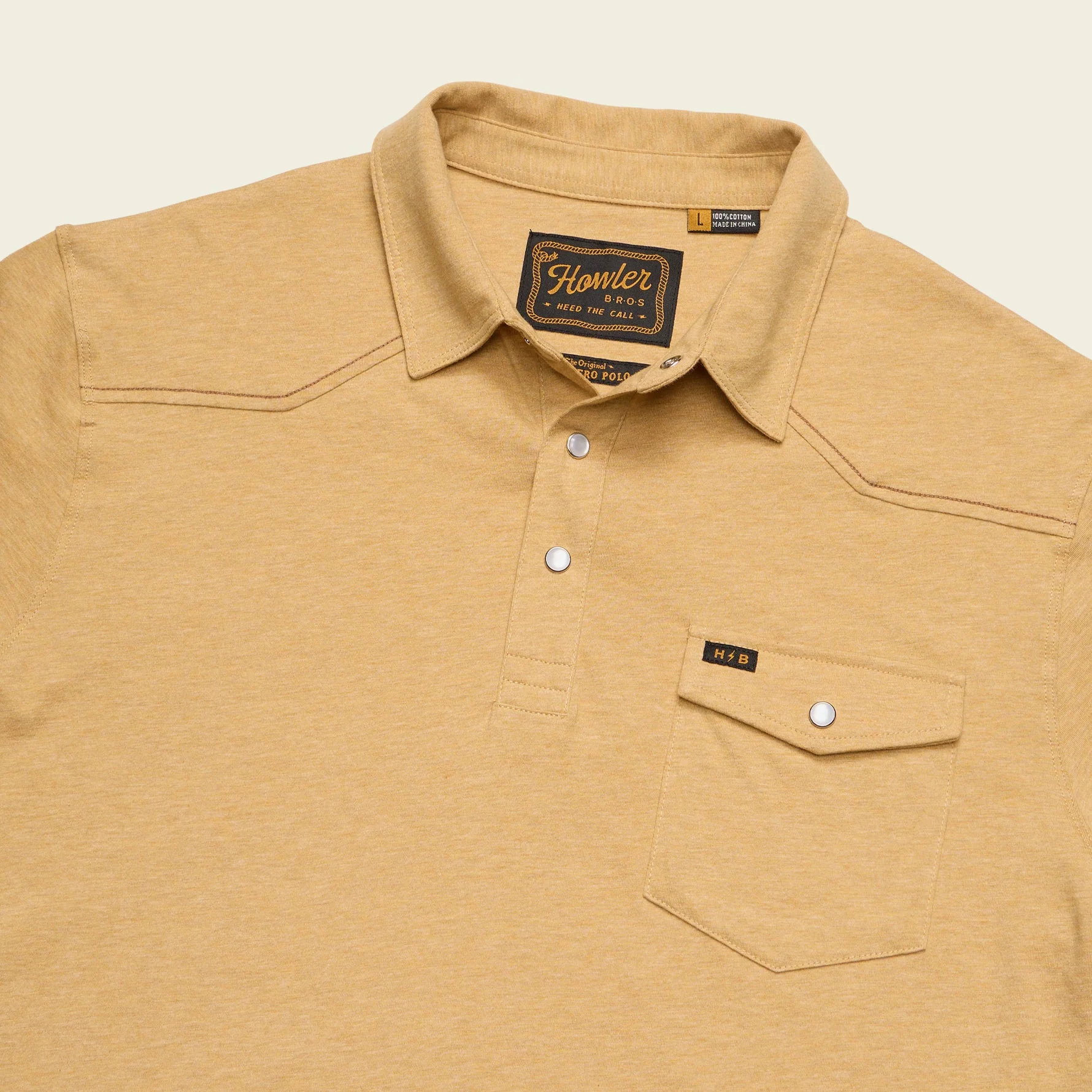 Ranchero Polo - Old Gold Heather - Image 3