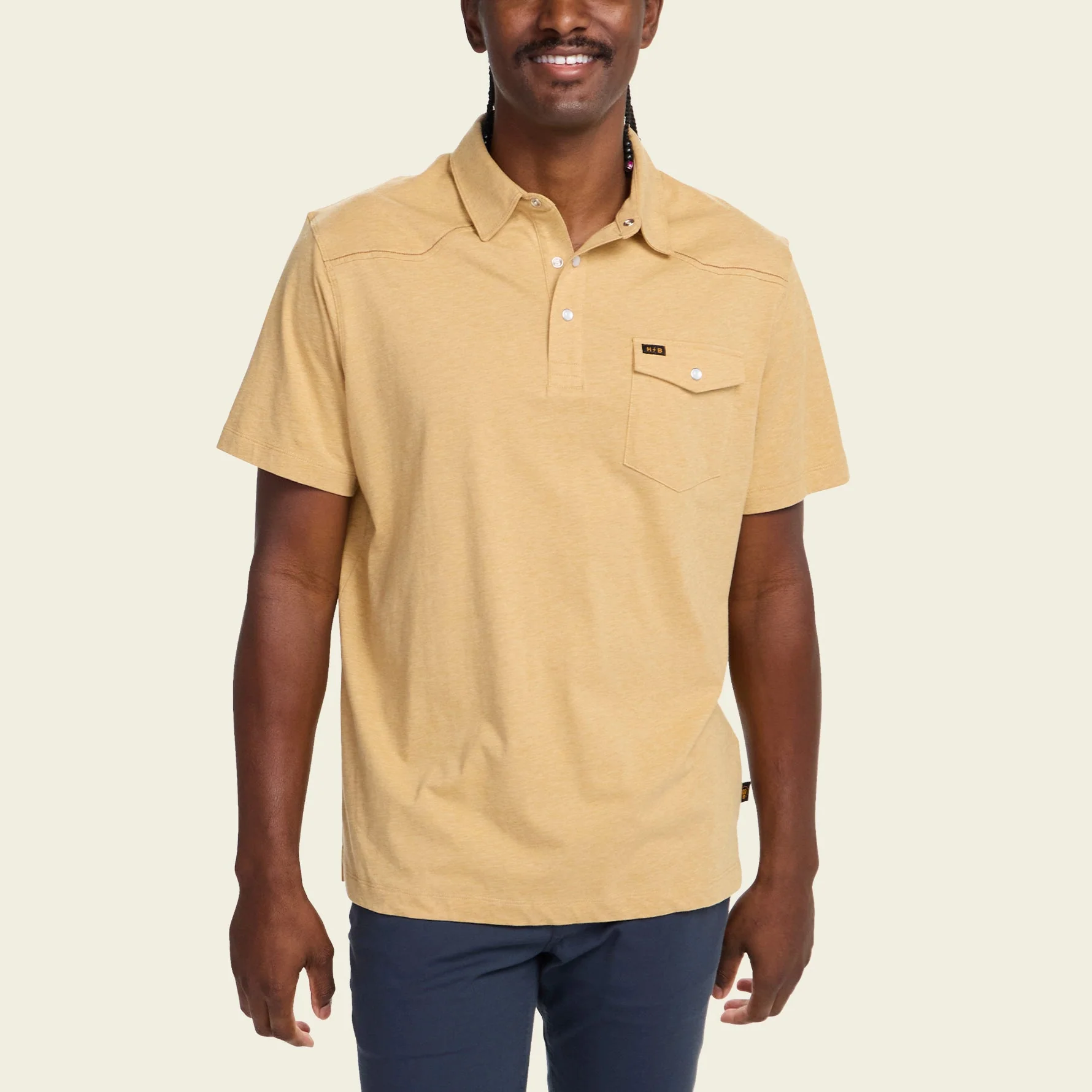 Ranchero Polo - Old Gold Heather - Image 4