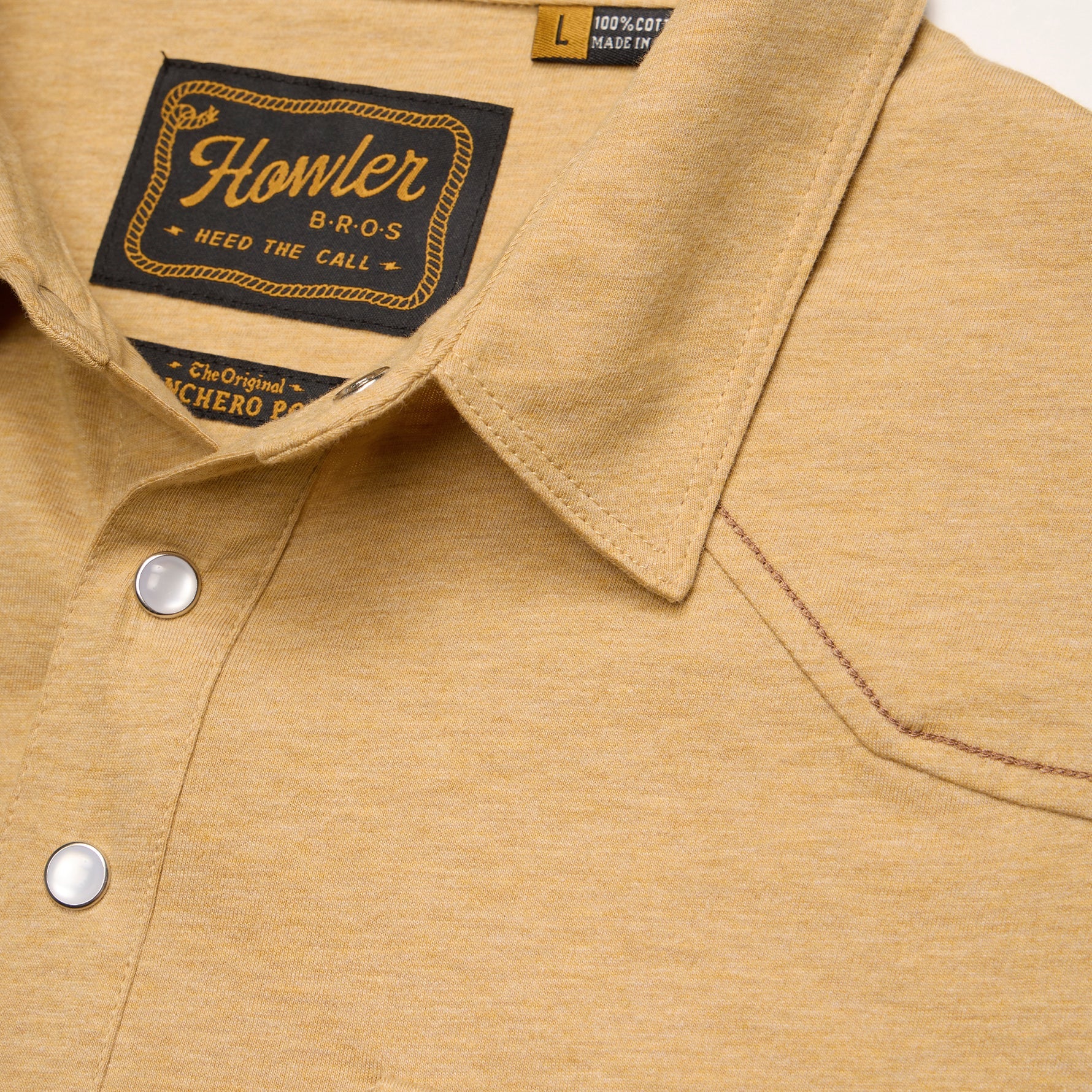 Ranchero Polo - Old Gold Heather - Image 6