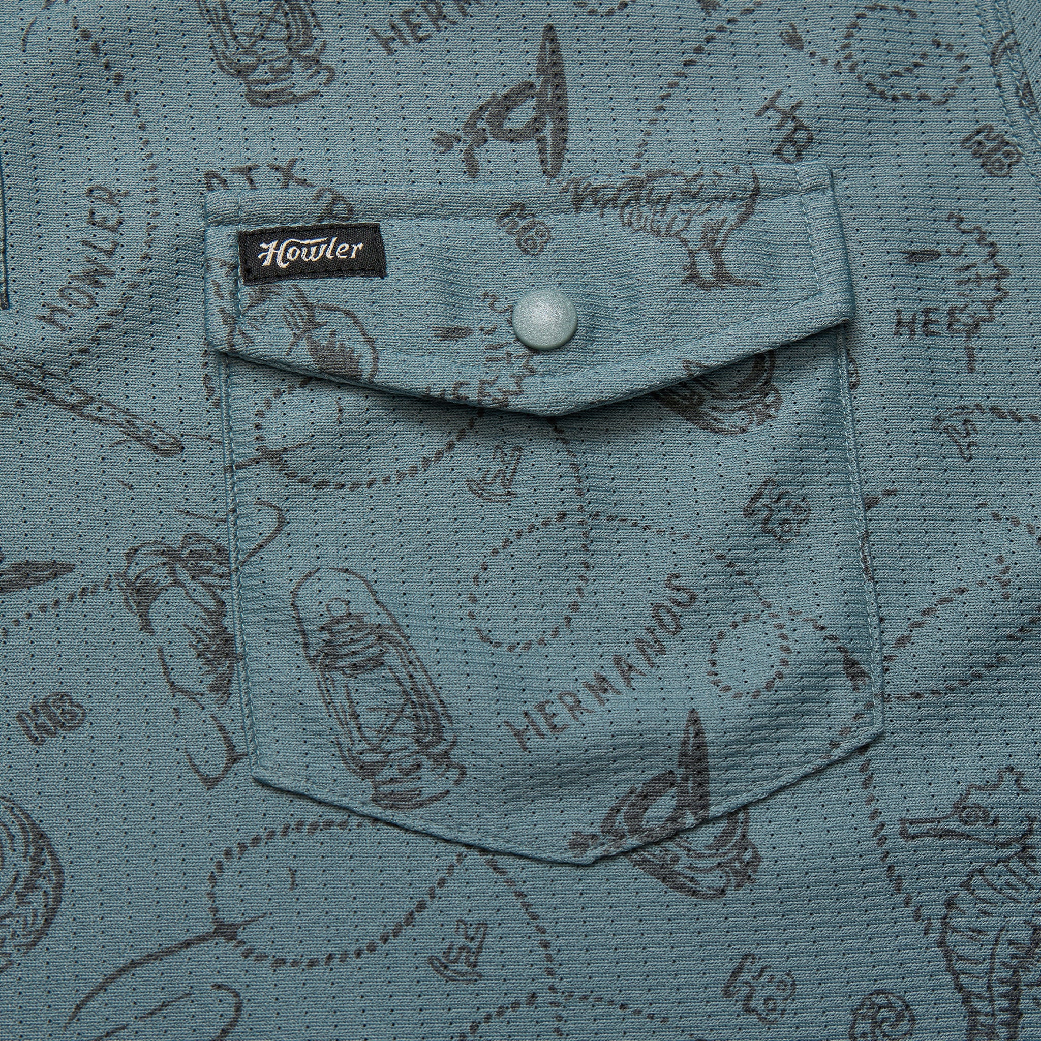 Ranchero Tech Polo - Sea Rodeo : Iron Blue - Image 5