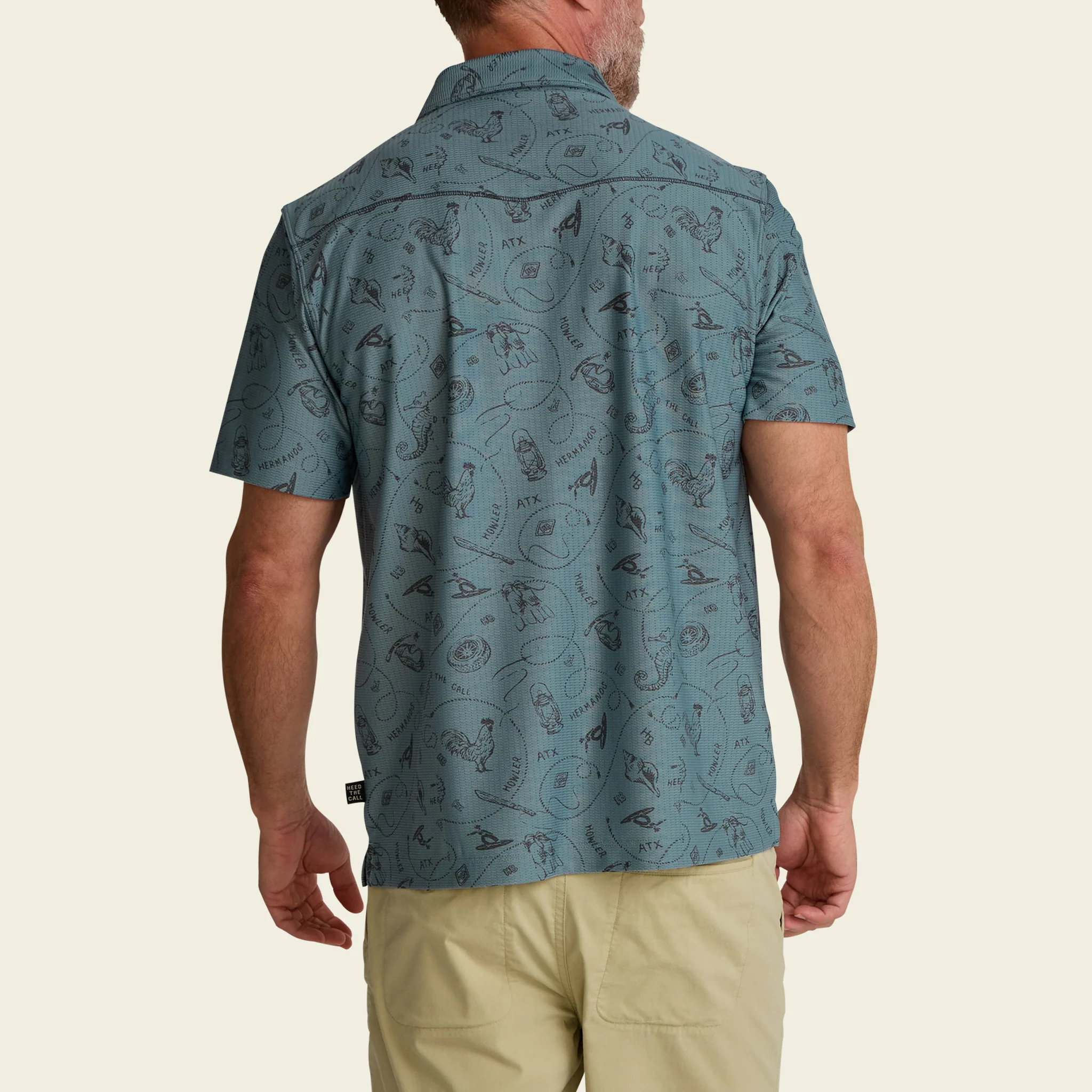 Ranchero Tech Polo - Sea Rodeo : Iron Blue - Image 6
