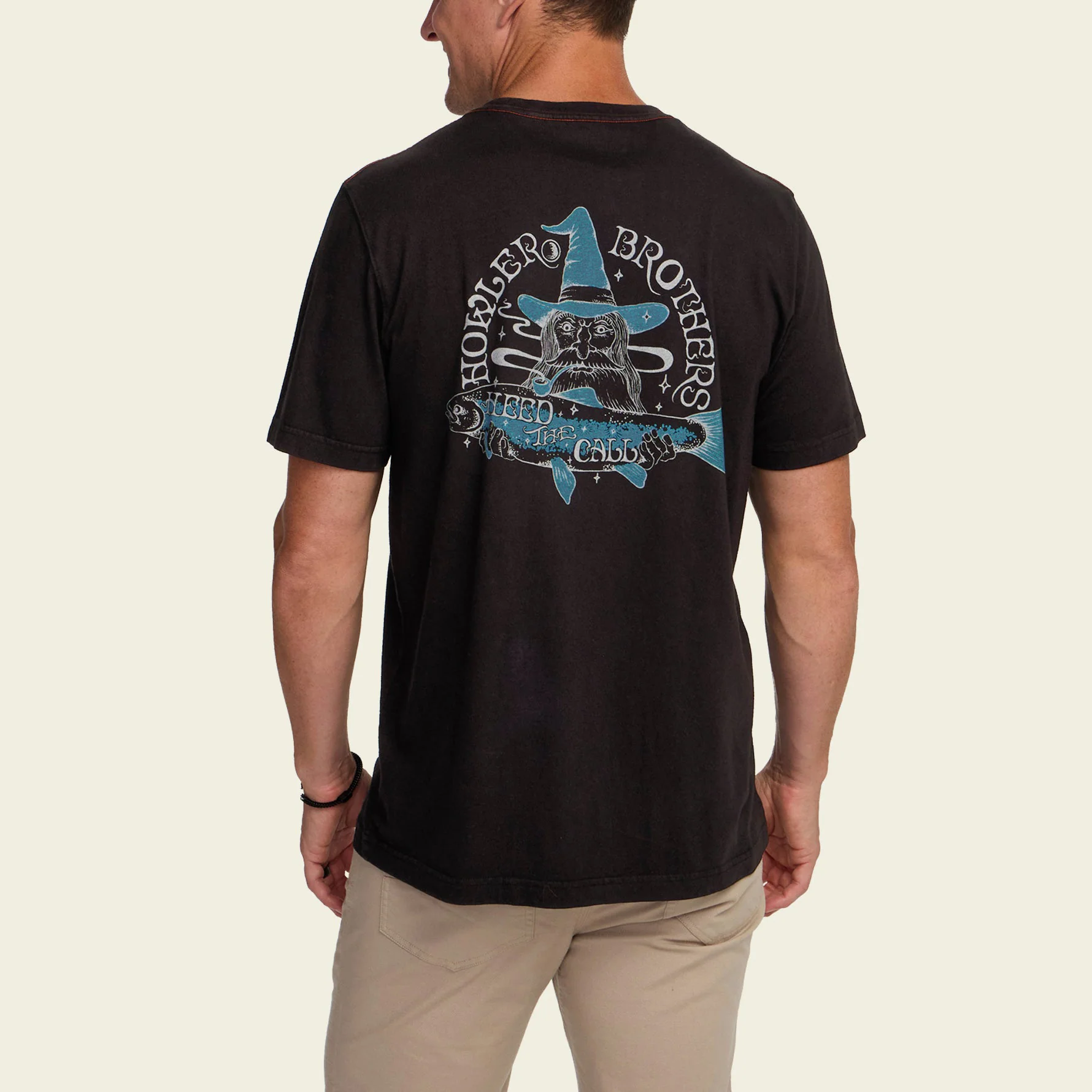 River Wizard Cotton T-Shirt - Black - Image 5
