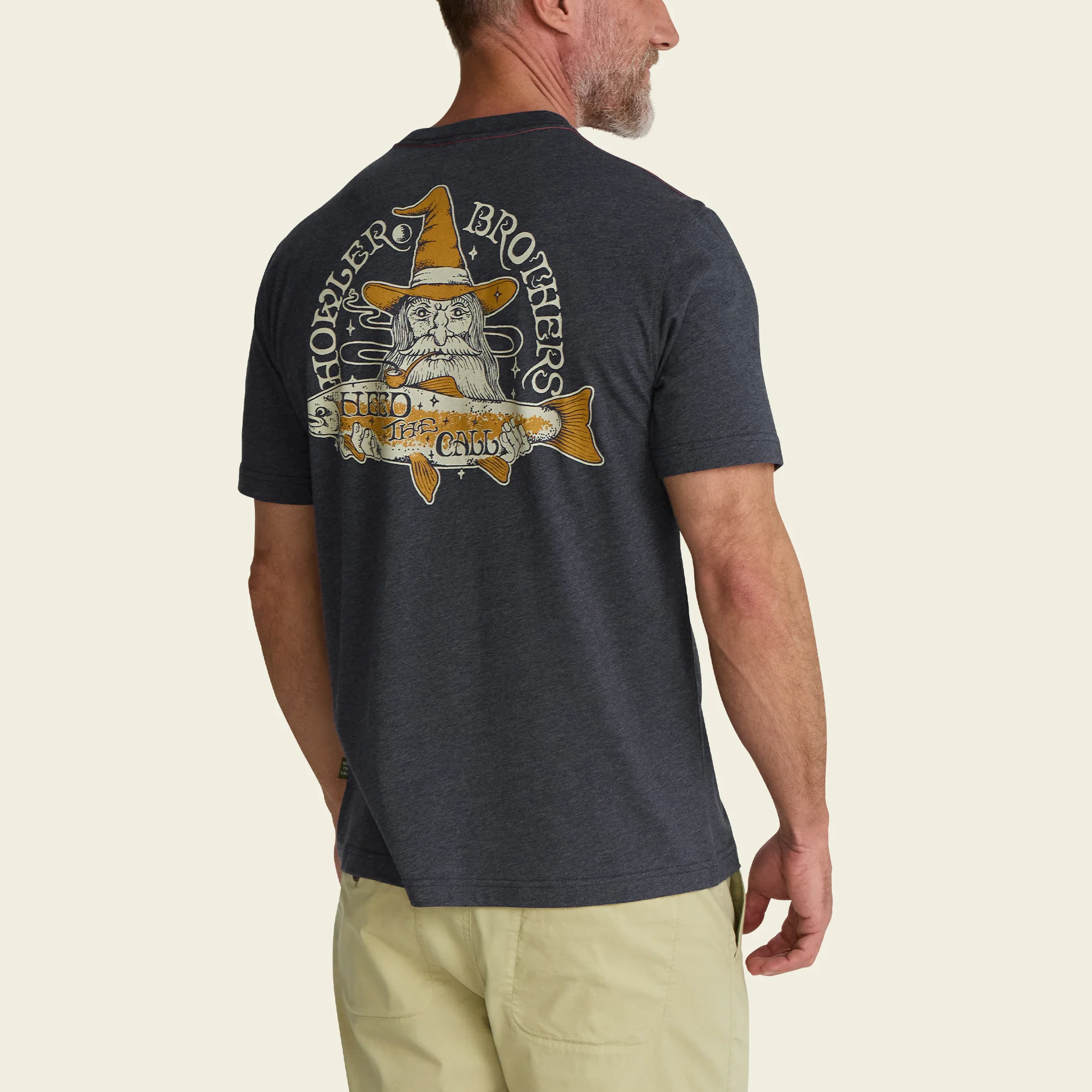 River Wizard T-Shirt - Navy Heather - Image 5
