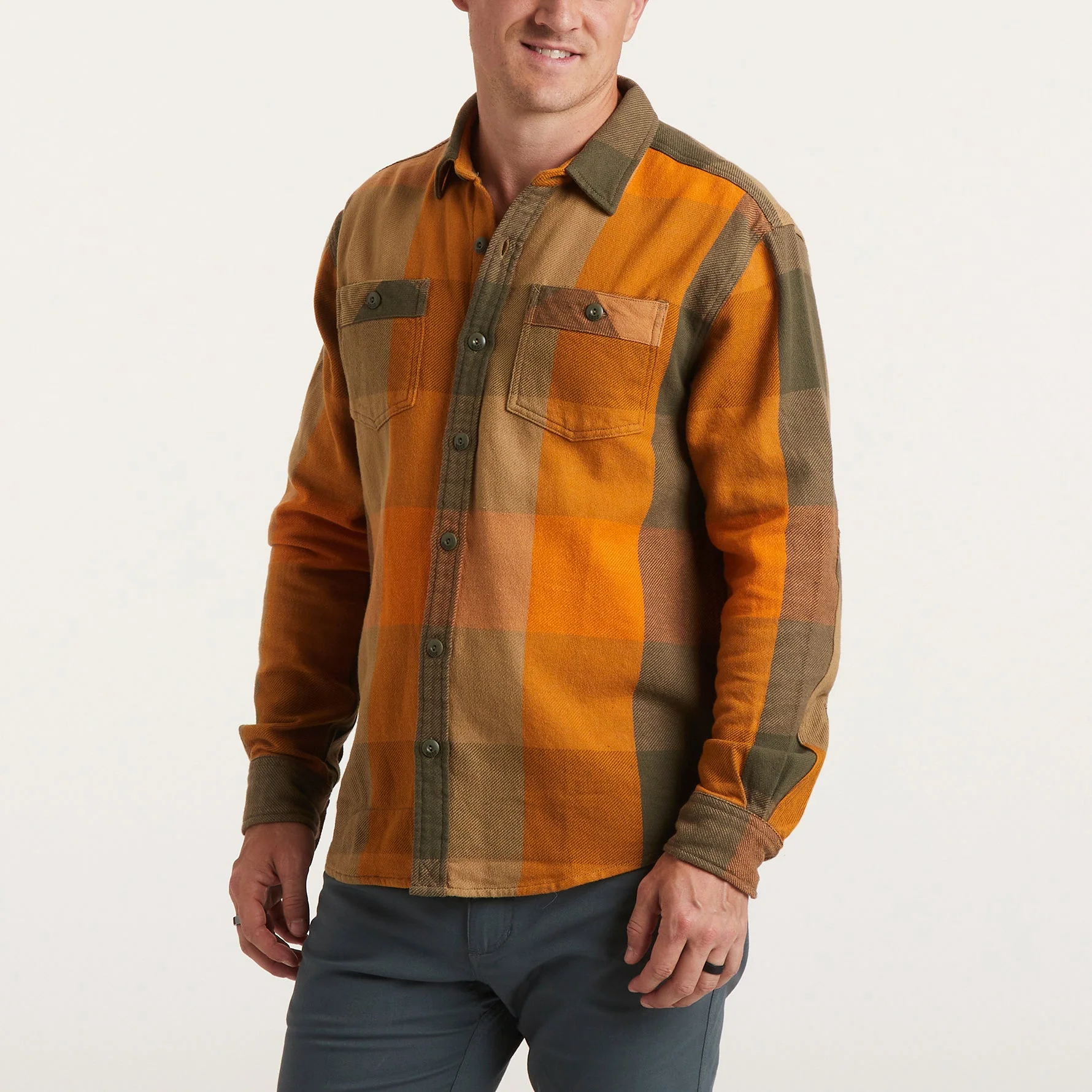 Rodanthe Blanket Flannel - Outback Plaid : Sol Glow - Image 5