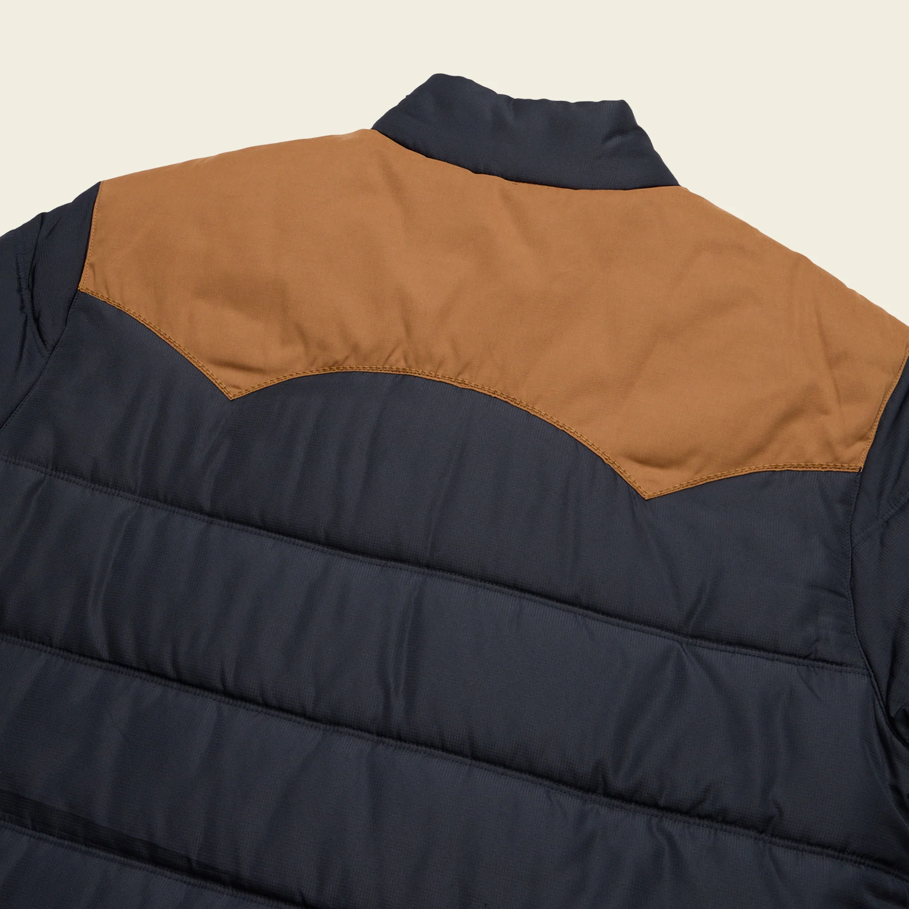 Rounder Quilted Jacket - Blue Dark / Duck Brown - Image 6