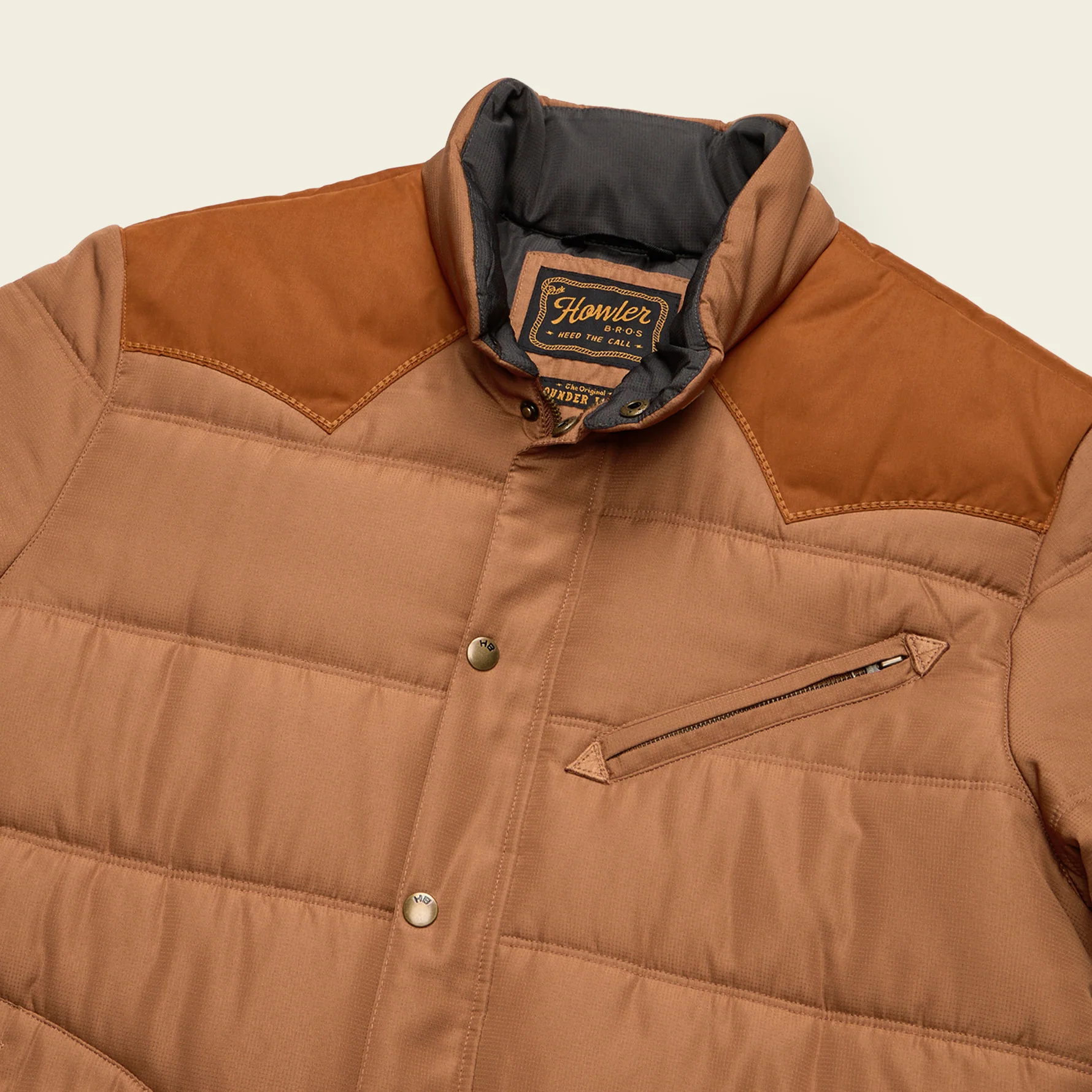 Rounder Quilted Jacket - Duck Brown / Rust - Image 3