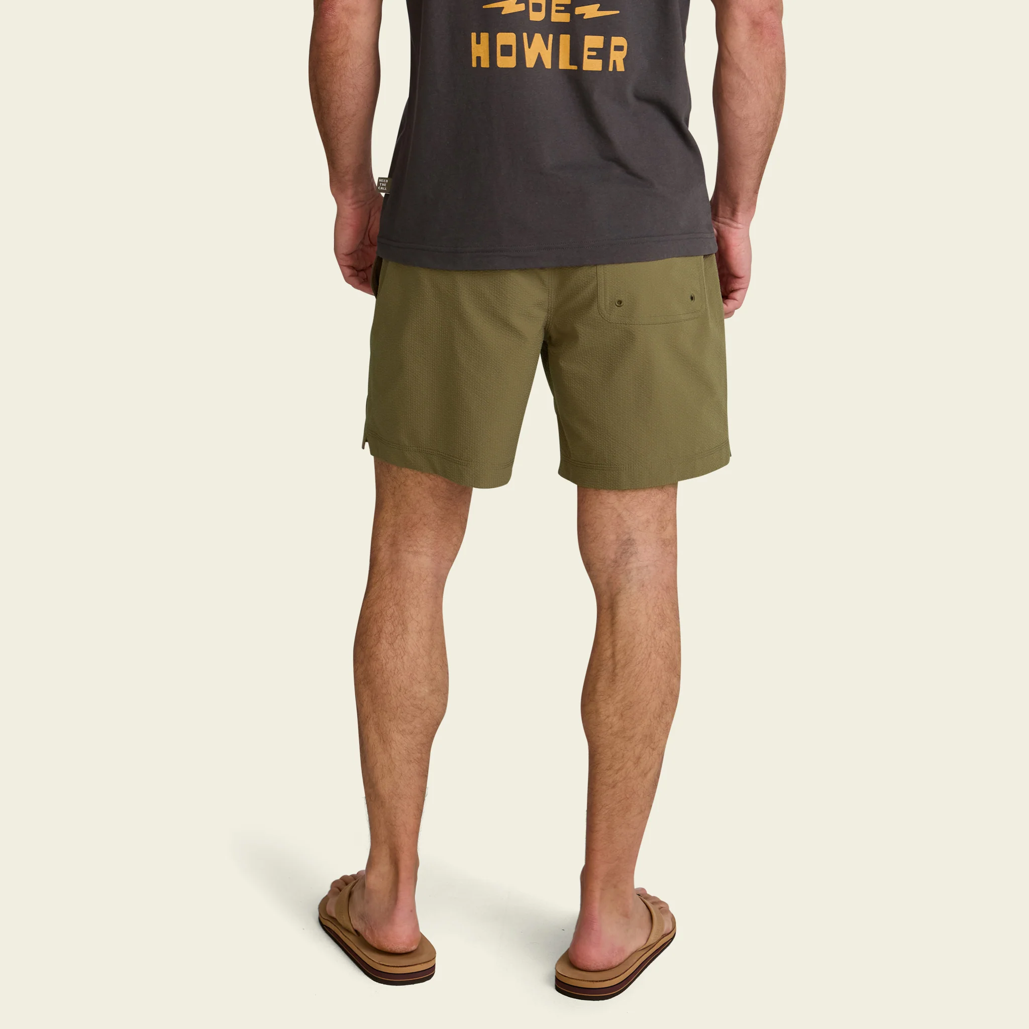 Salado Seersucker Shorts - Capers - Image 4