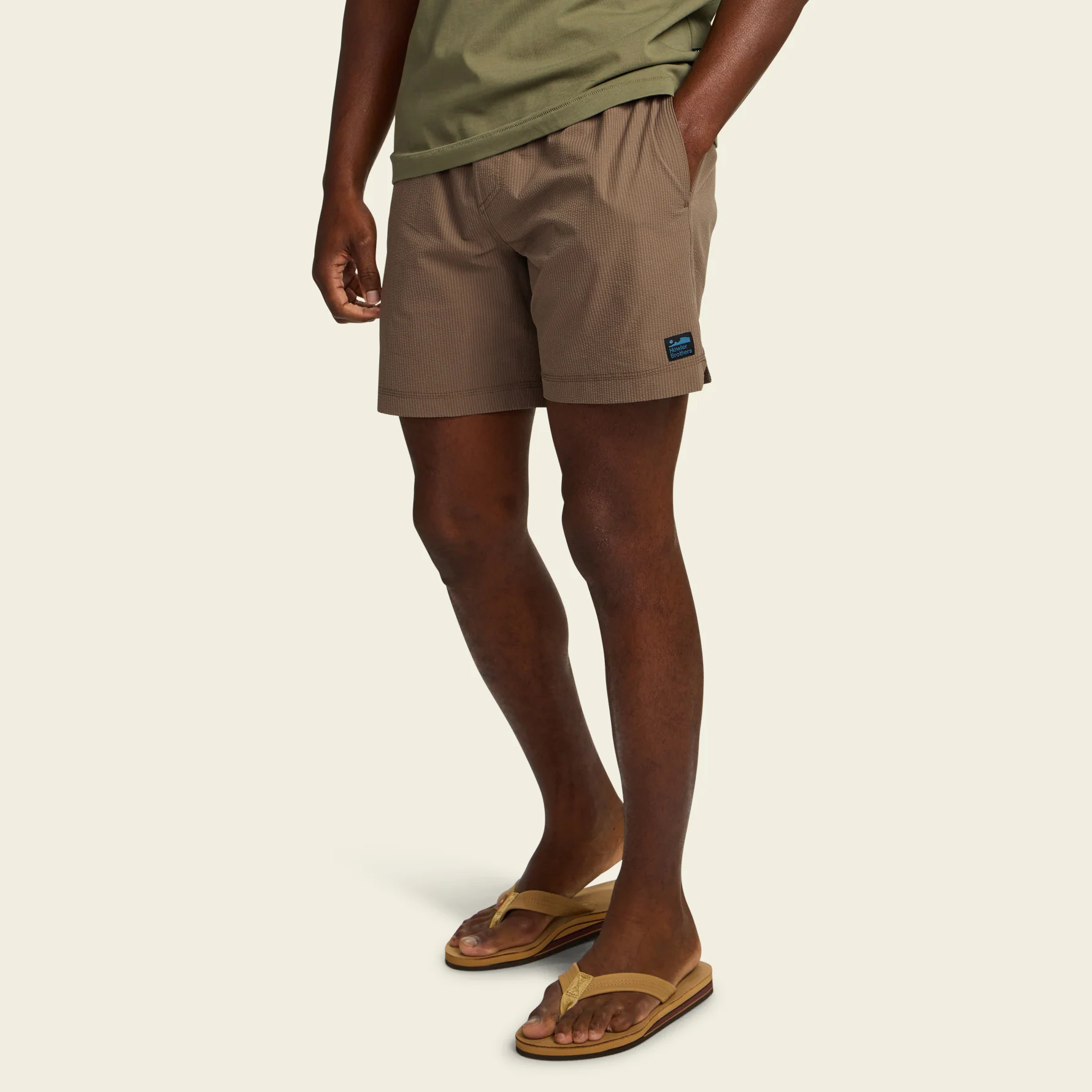 Salado Shorts - Seersucker : Morel - Image 3
