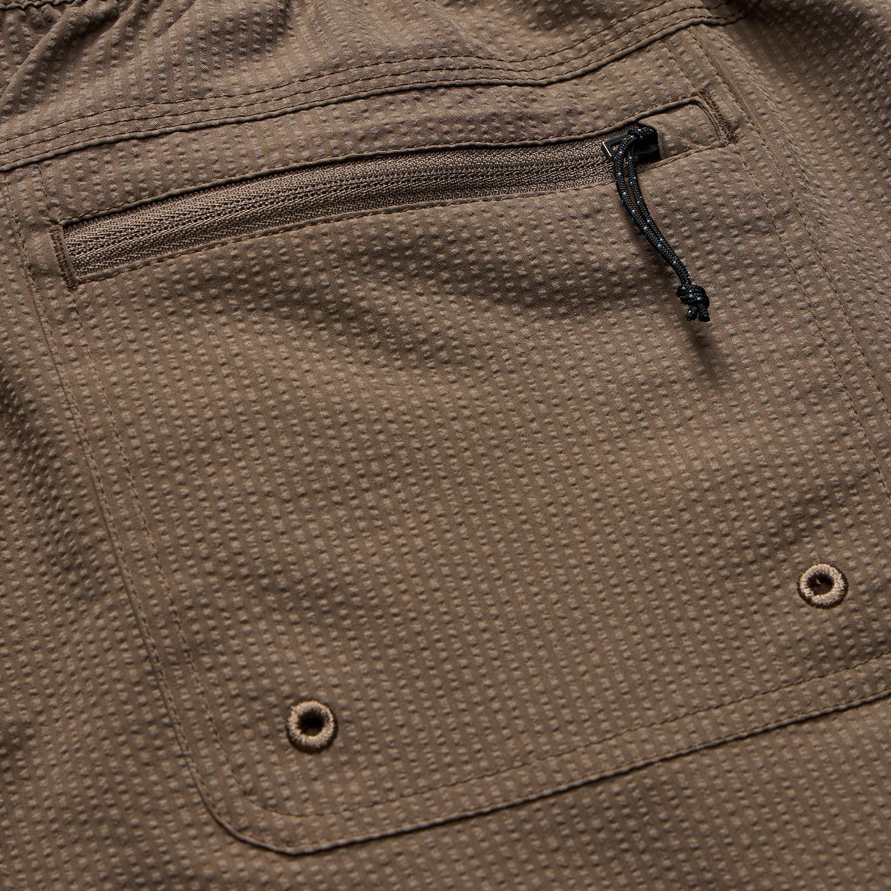 Salado Shorts - Seersucker : Morel - Image 5