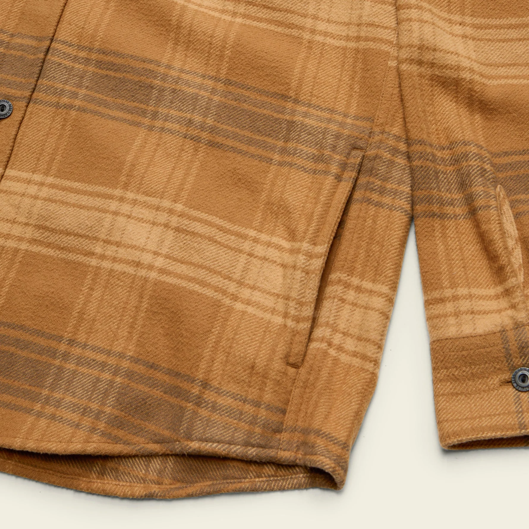 Salvo Hooded Blanket Flannel - Mesa Plaid : Duck Brown - Image 6