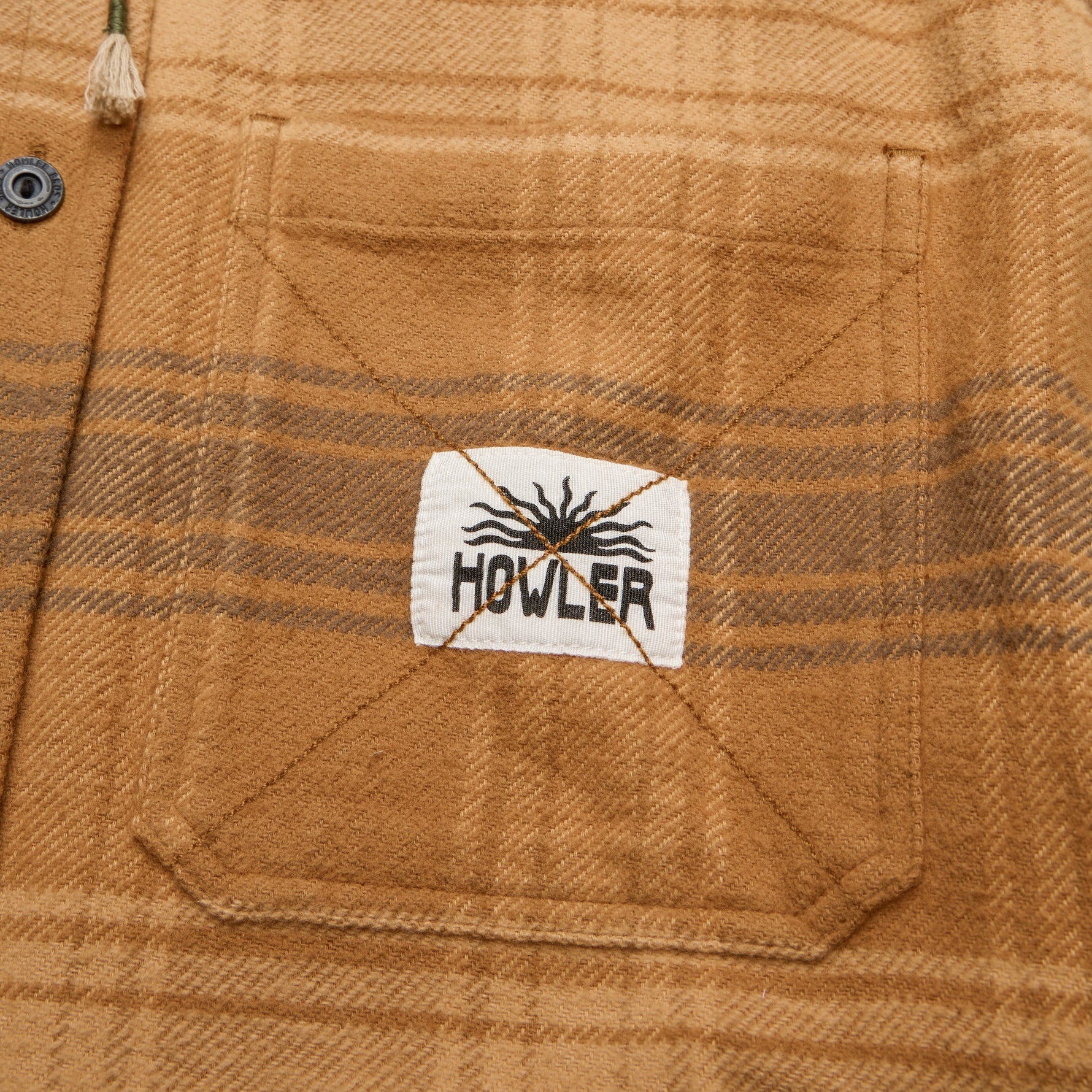 Salvo Hooded Blanket Flannel - Mesa Plaid : Duck Brown - Image 7
