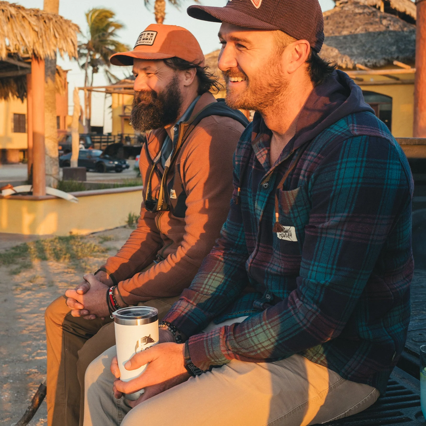 Salvo Hooded Blanket Flannel - Mesa Plaid : Midnight - Image 2