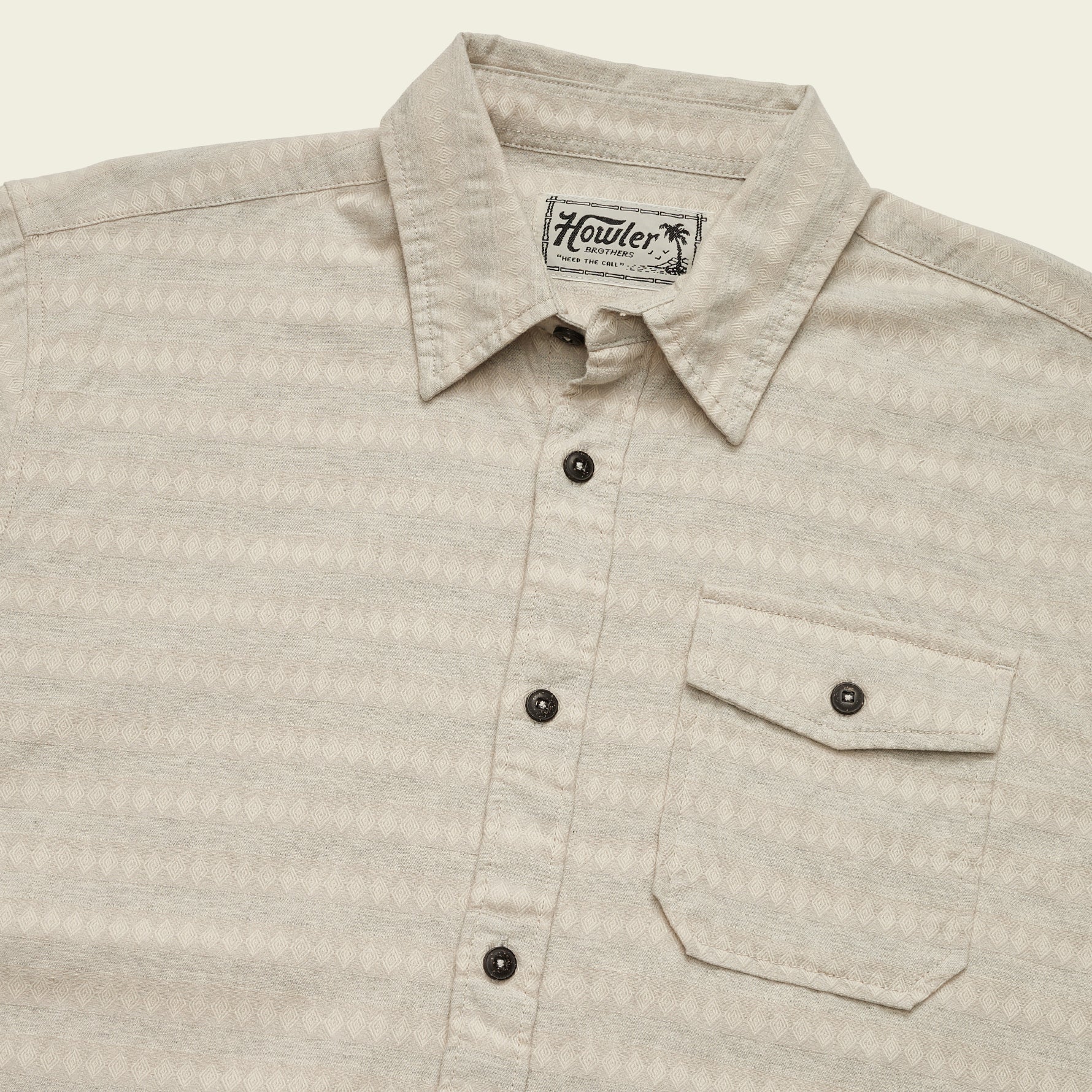 San Gabriel Shirt - Diamond Dobby : Off White - Image 2