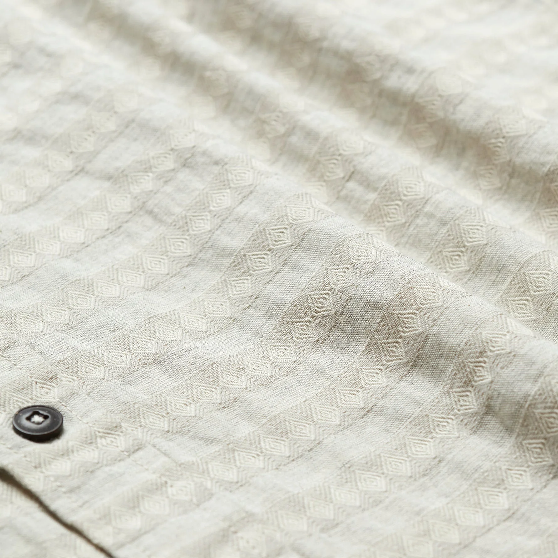 San Gabriel Shirt - Diamond Dobby : Off White - Image 3