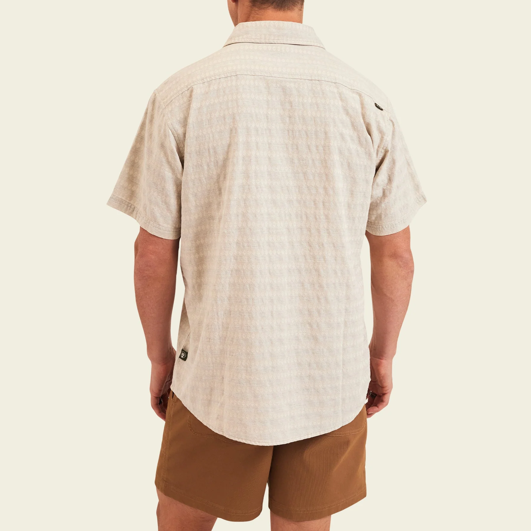 San Gabriel Shirt - Diamond Dobby : Off White - Image 5