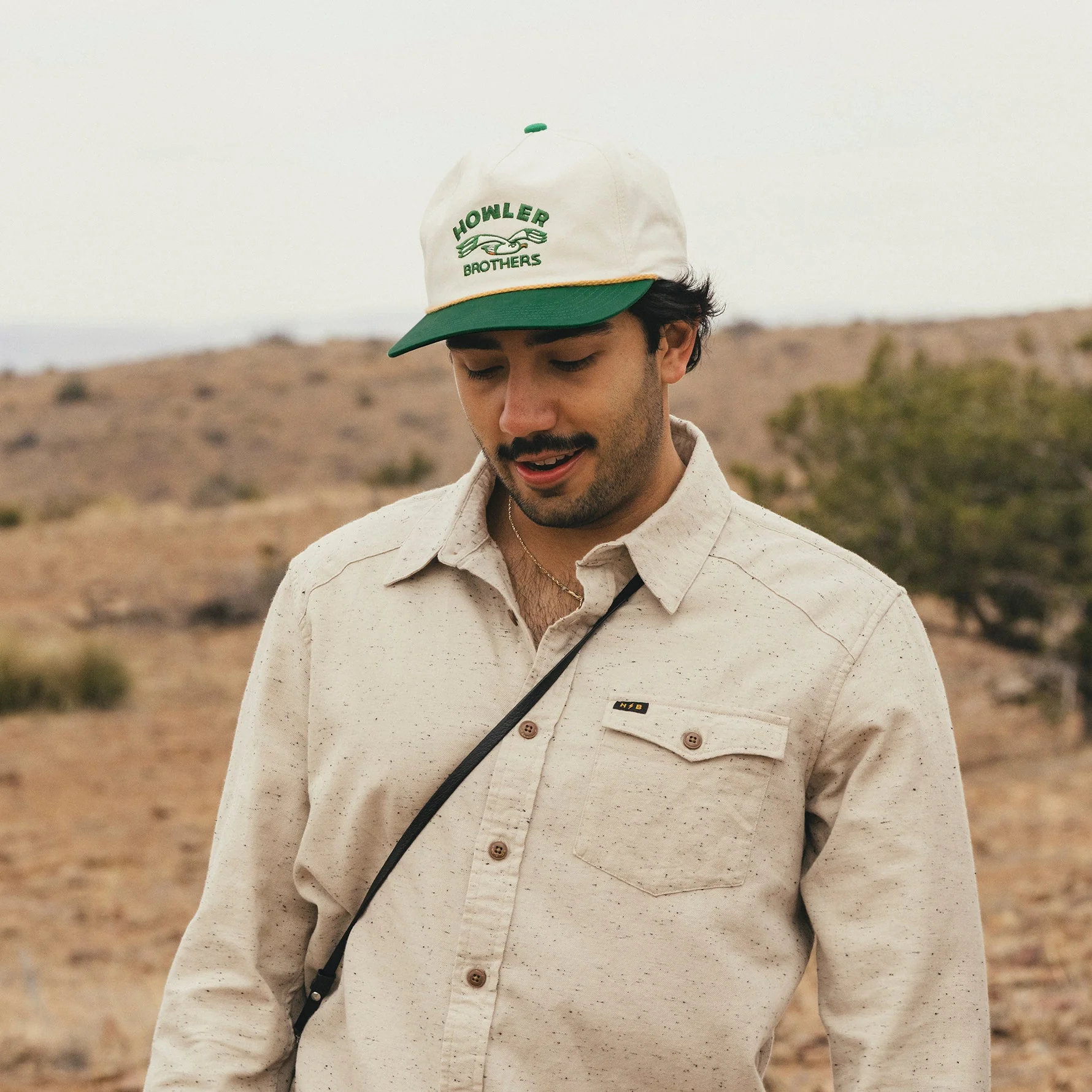 Seagull Snapback - White / Green - Image 2