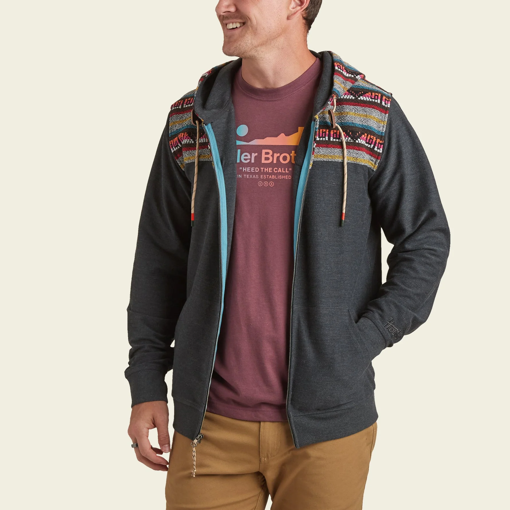 Shaman Hoodie - Antique Black / Agie Jacquard - Image 5