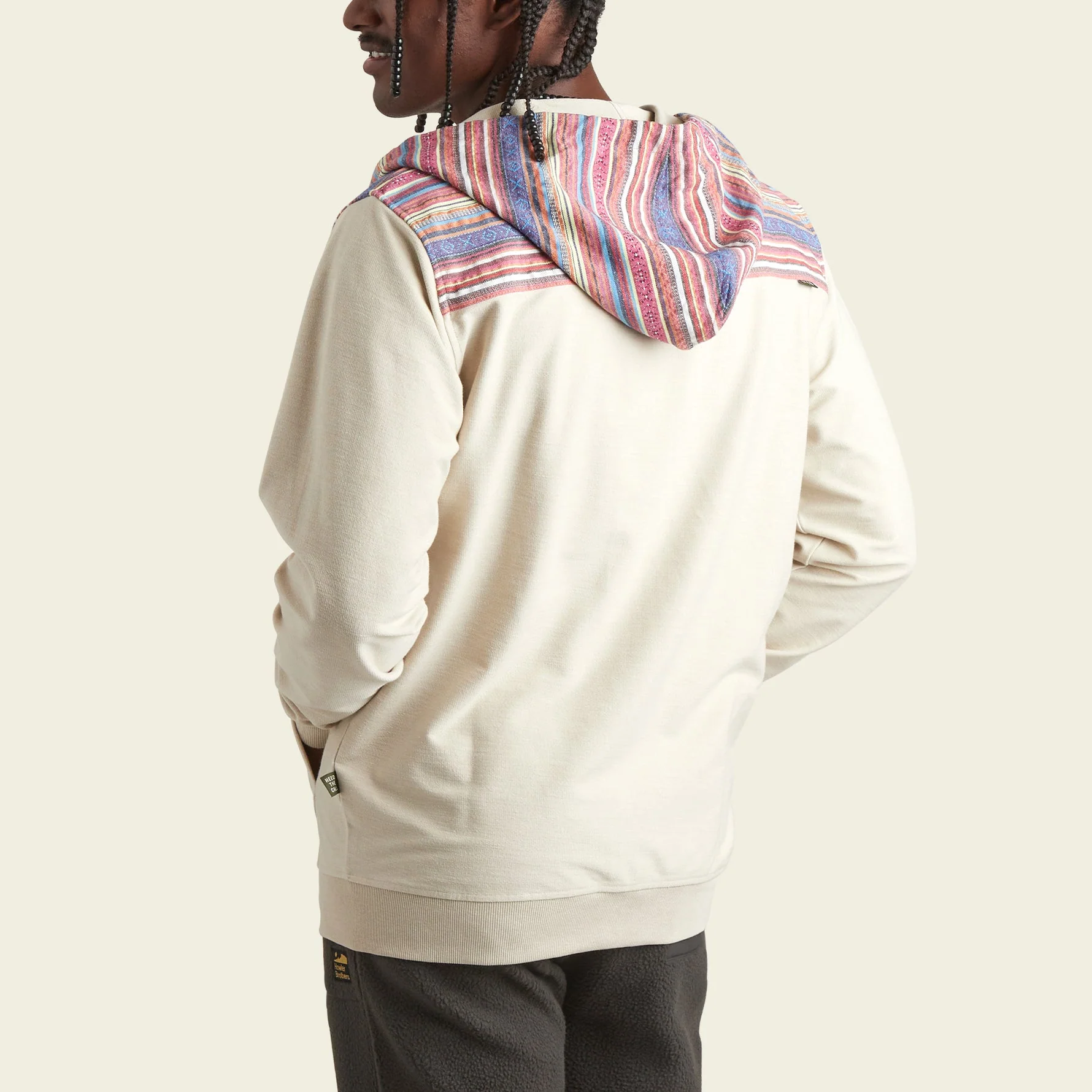 Shaman Hoodie - Oatmeal Heather / Quanzi Jacquard - Image 6