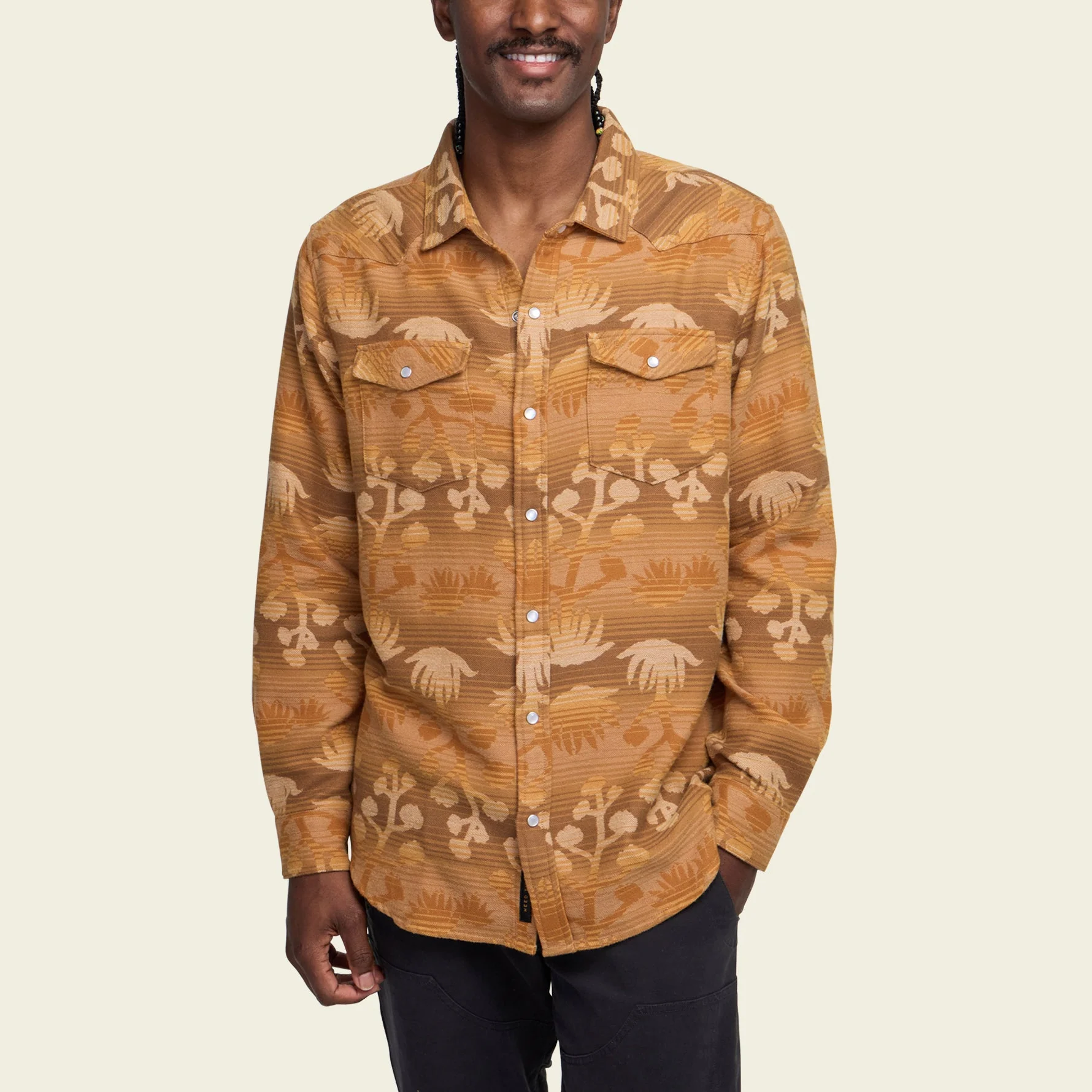 Sheridan Flannel - Maguey Mirage : Camel - Image 4