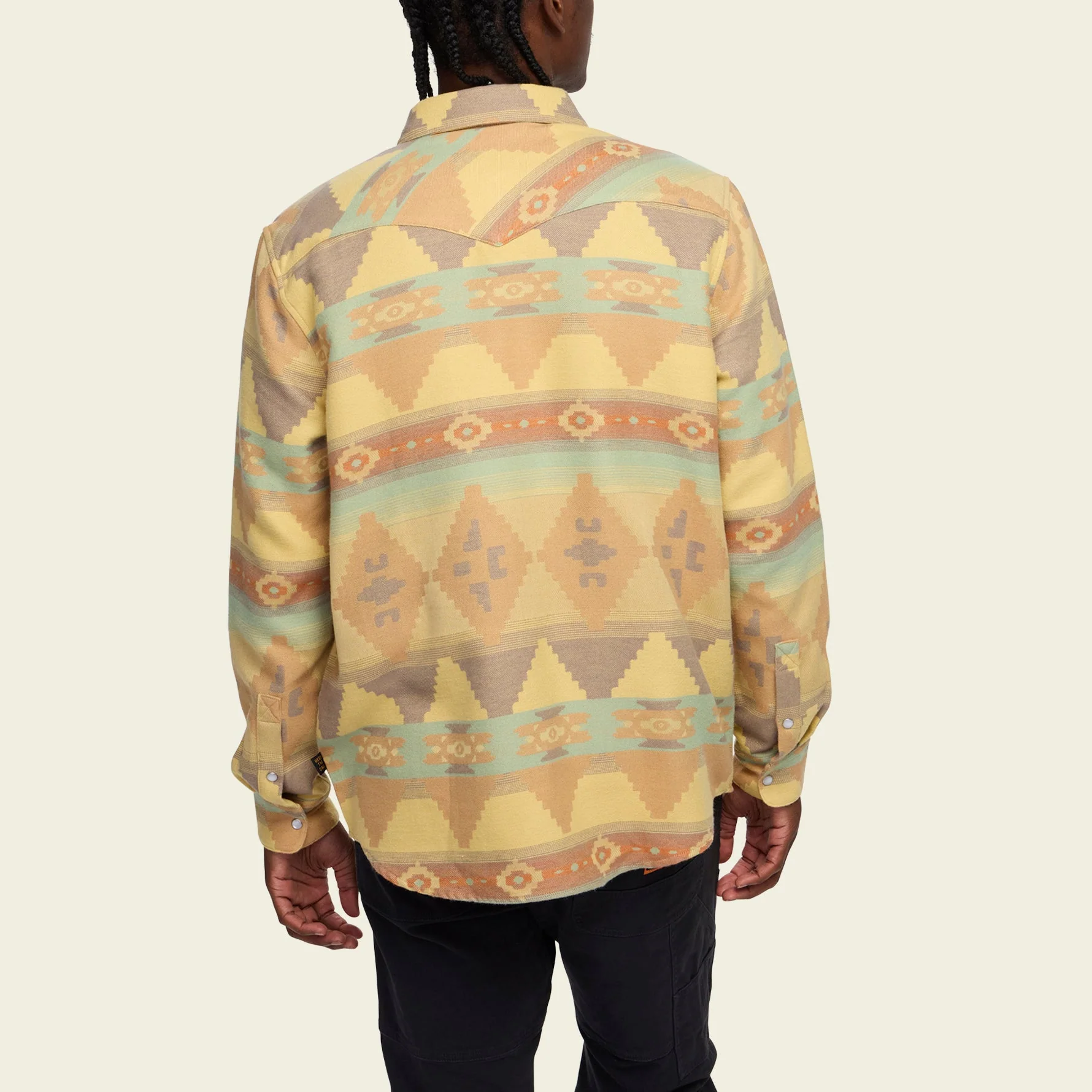 Sheridan Flannel - Mitla Motifs : Old Gold - Image 5