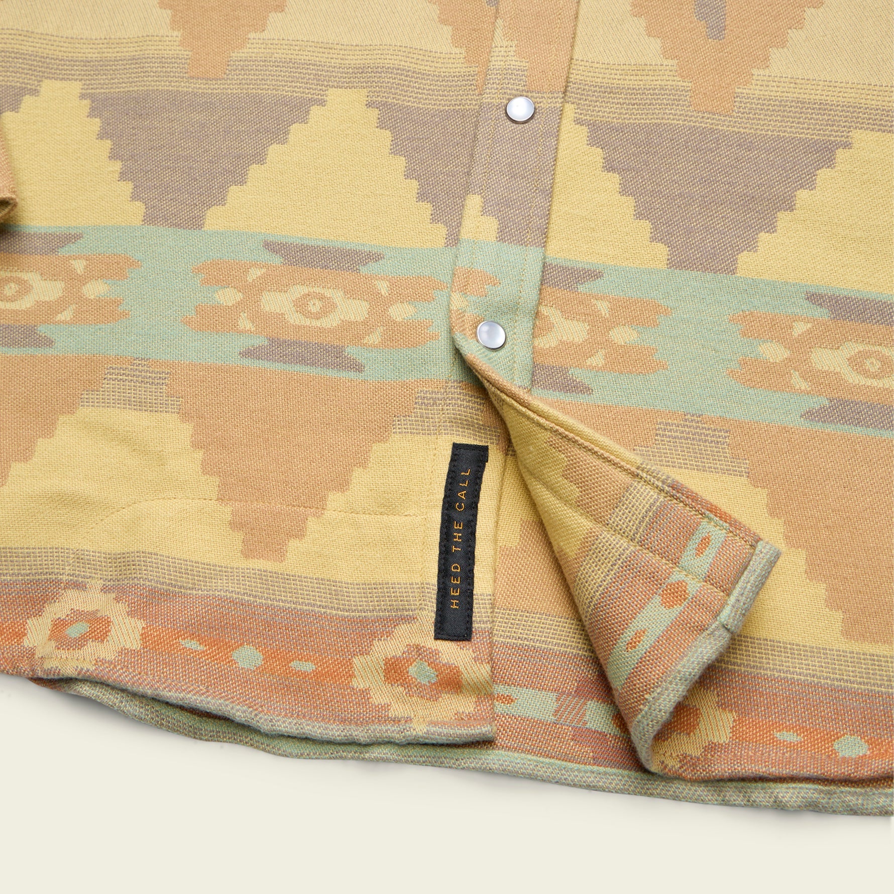 Sheridan Flannel - Mitla Motifs : Old Gold - Image 6