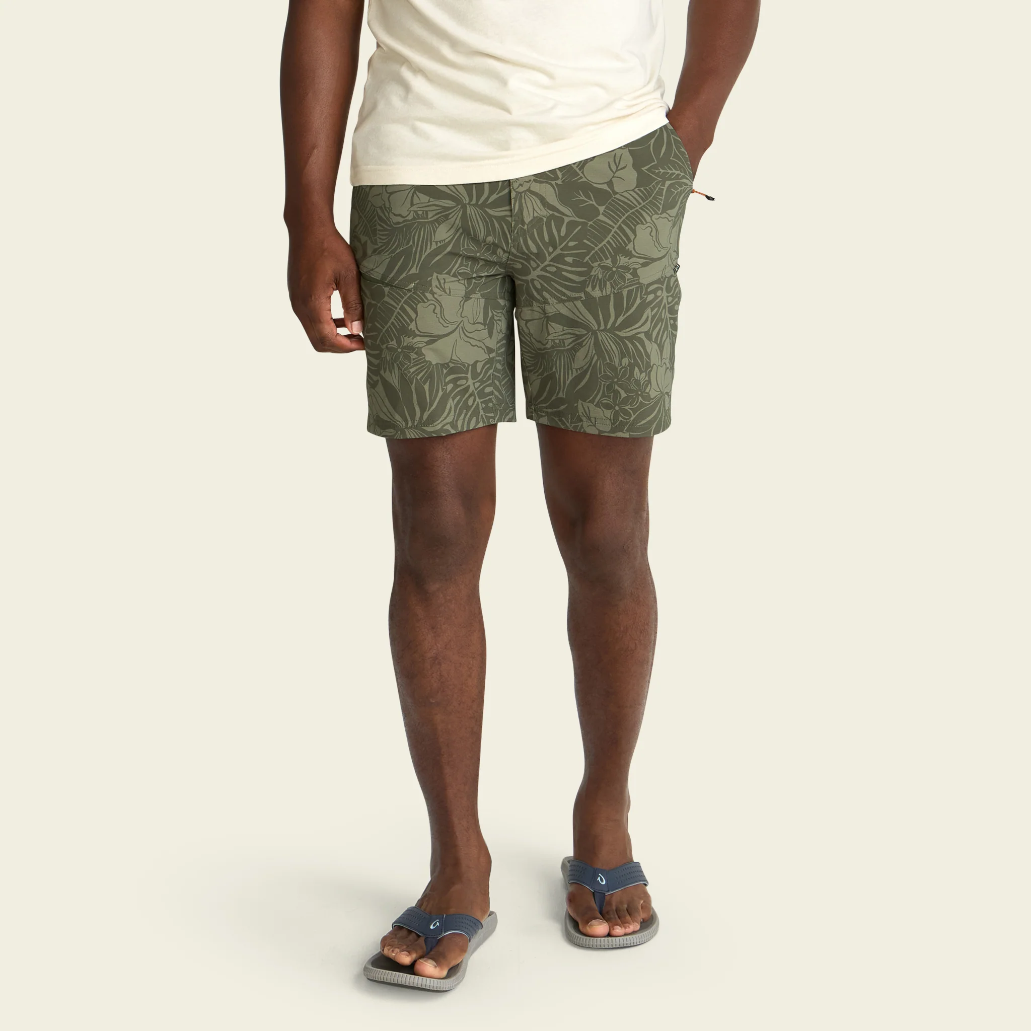 Shoalwater Tech Shorts - Tropic Noir : Vetiver - Image 3