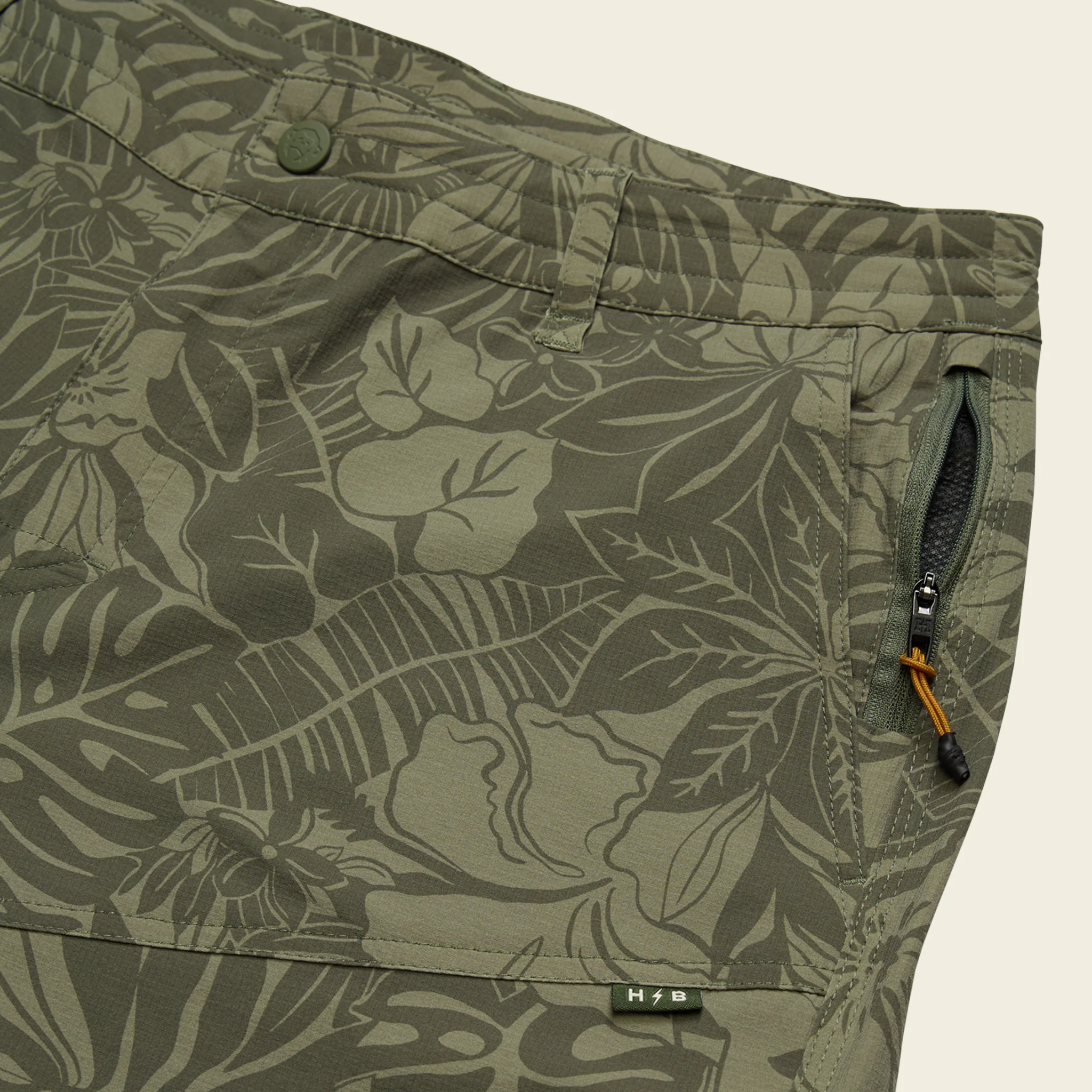 Shoalwater Tech Shorts - Tropic Noir : Vetiver - Image 5