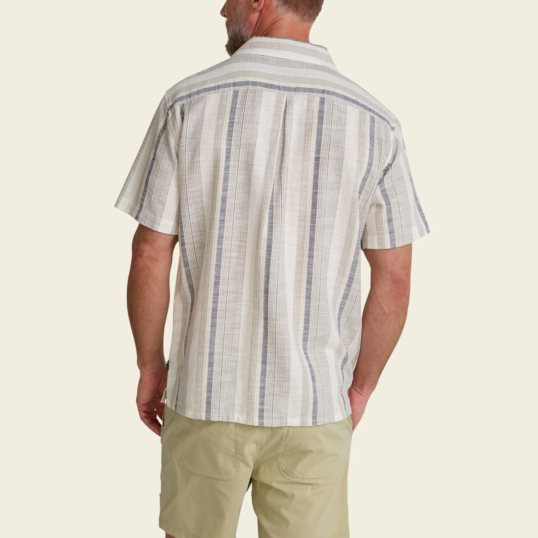 Shores Club Shirt - Old Bill Stripe : Limestone - Image 6