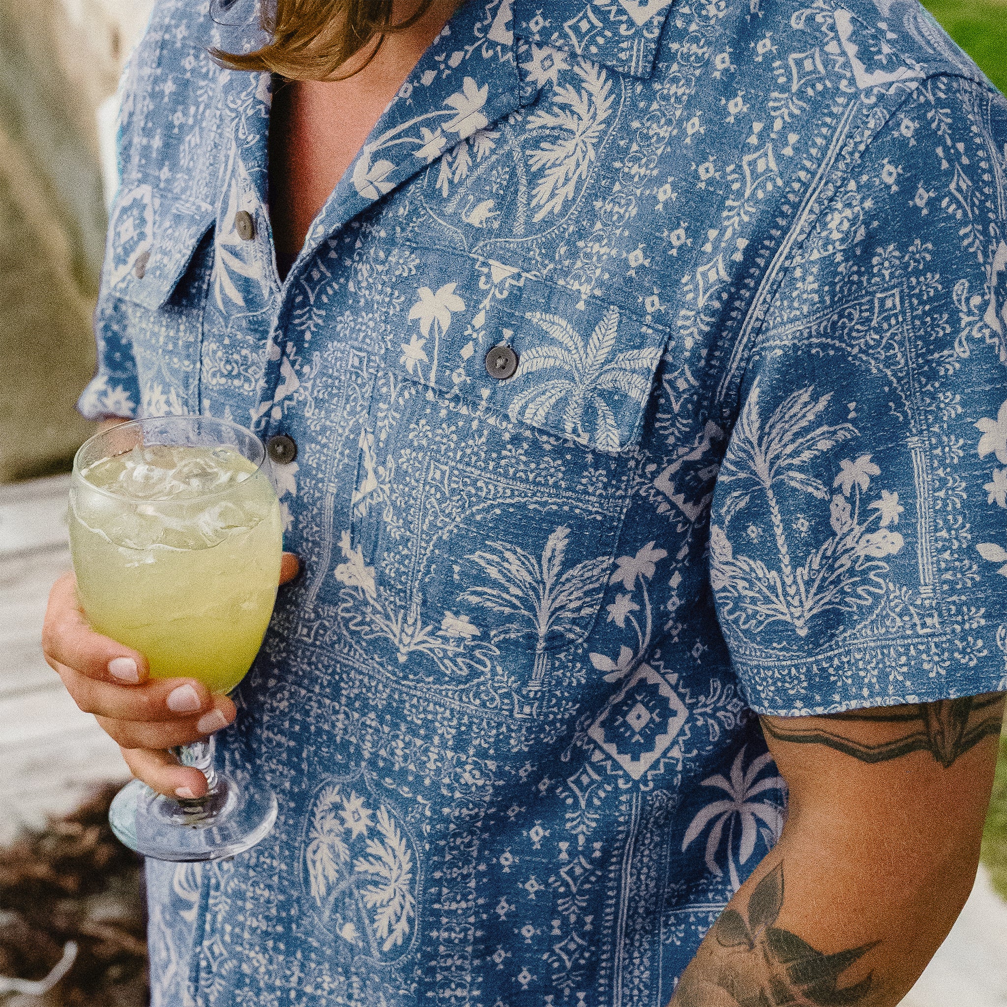 Shores Club Shirt - Palmetto Prophecy : Storm Blue - Image 8