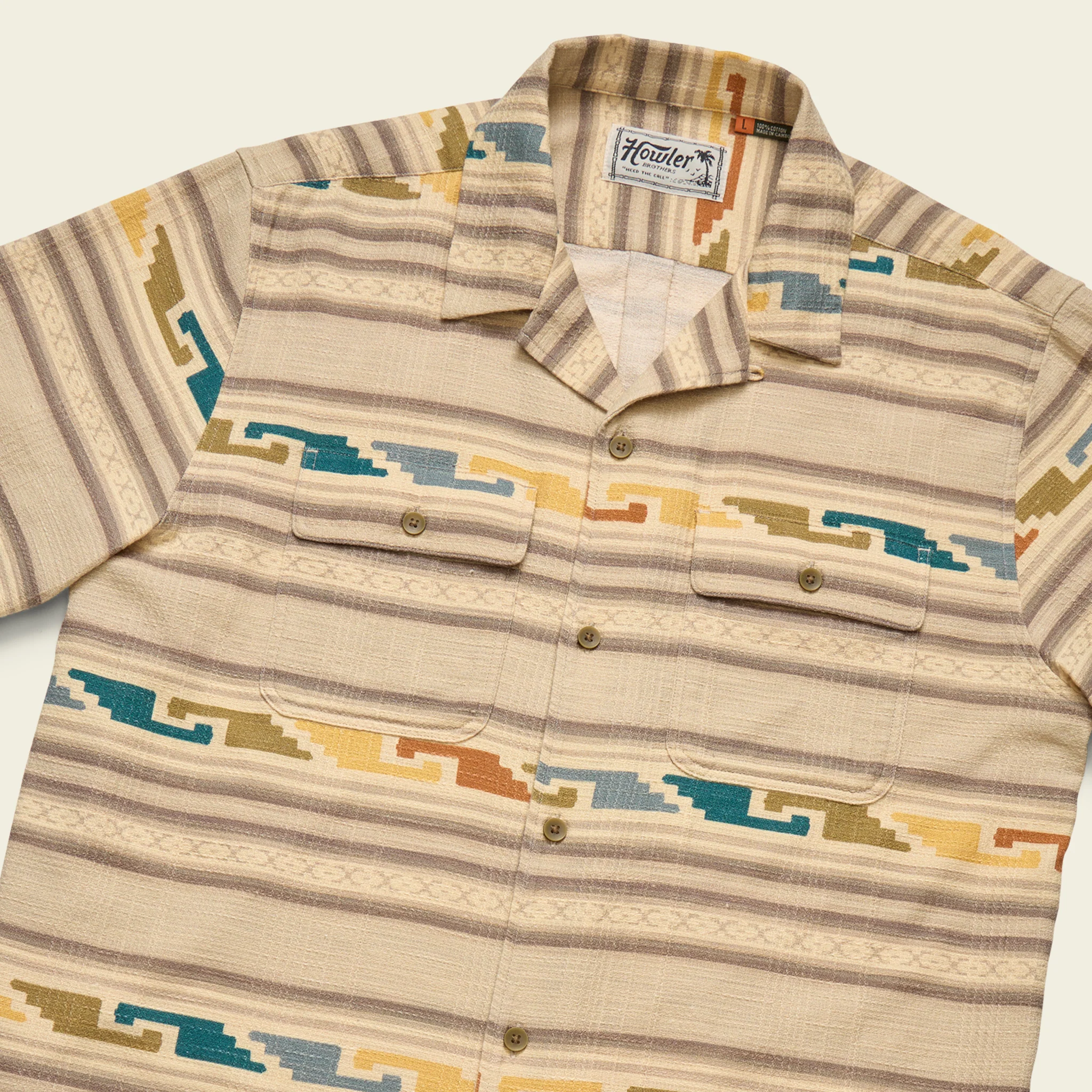Shores Club Shirt - Temple Tracks : Natural - Image 3