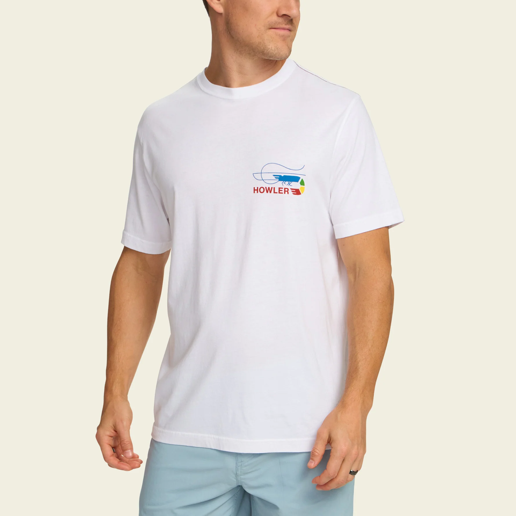 Skrimp Cotton T-Shirt - Vintage White - Image 4