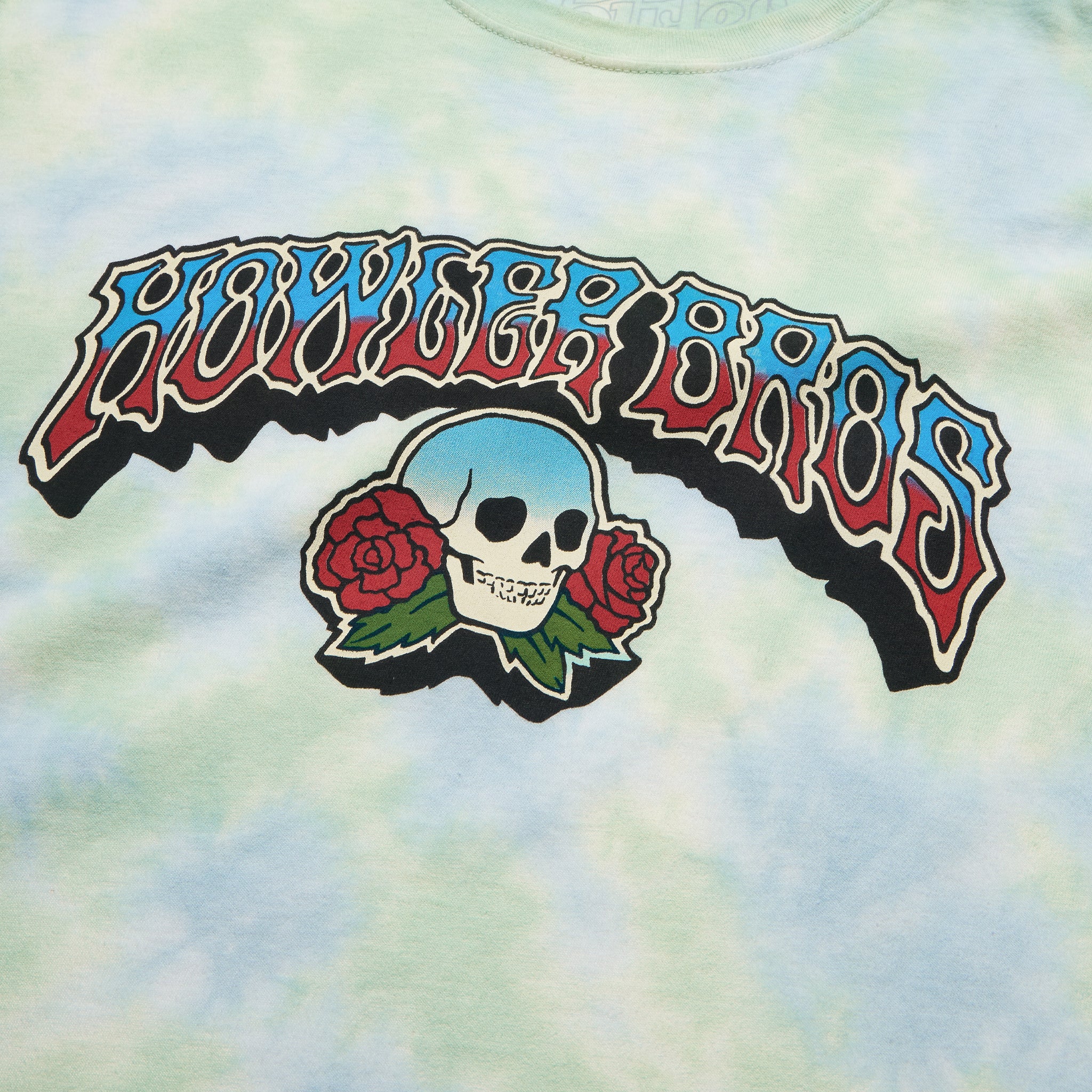 Skulls n’ Begonias Cotton T-Shirt - High Dye - Image 3
