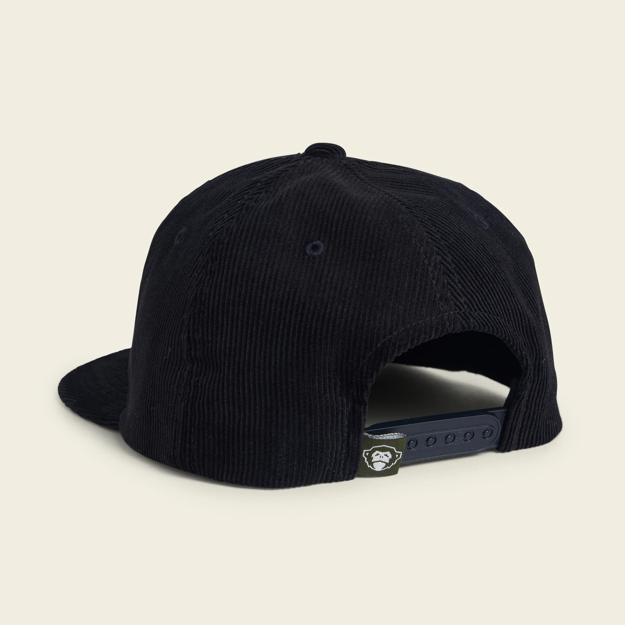 Skulls n’ Begonias Snapback - Antique Black Corduroy - Image 3
