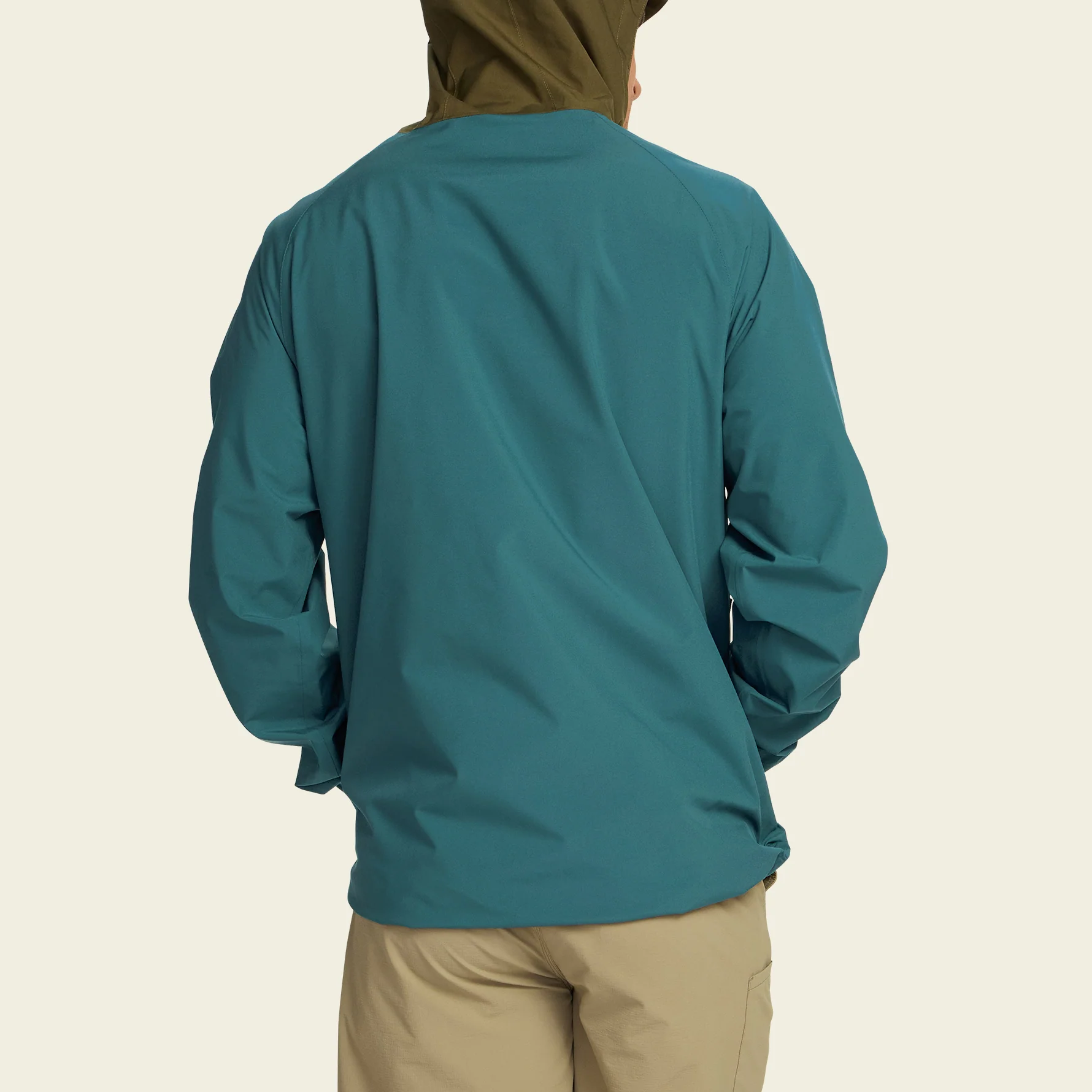 Storm Splitter Rain Shell - Dark Teal / Dark Olive - Image 5