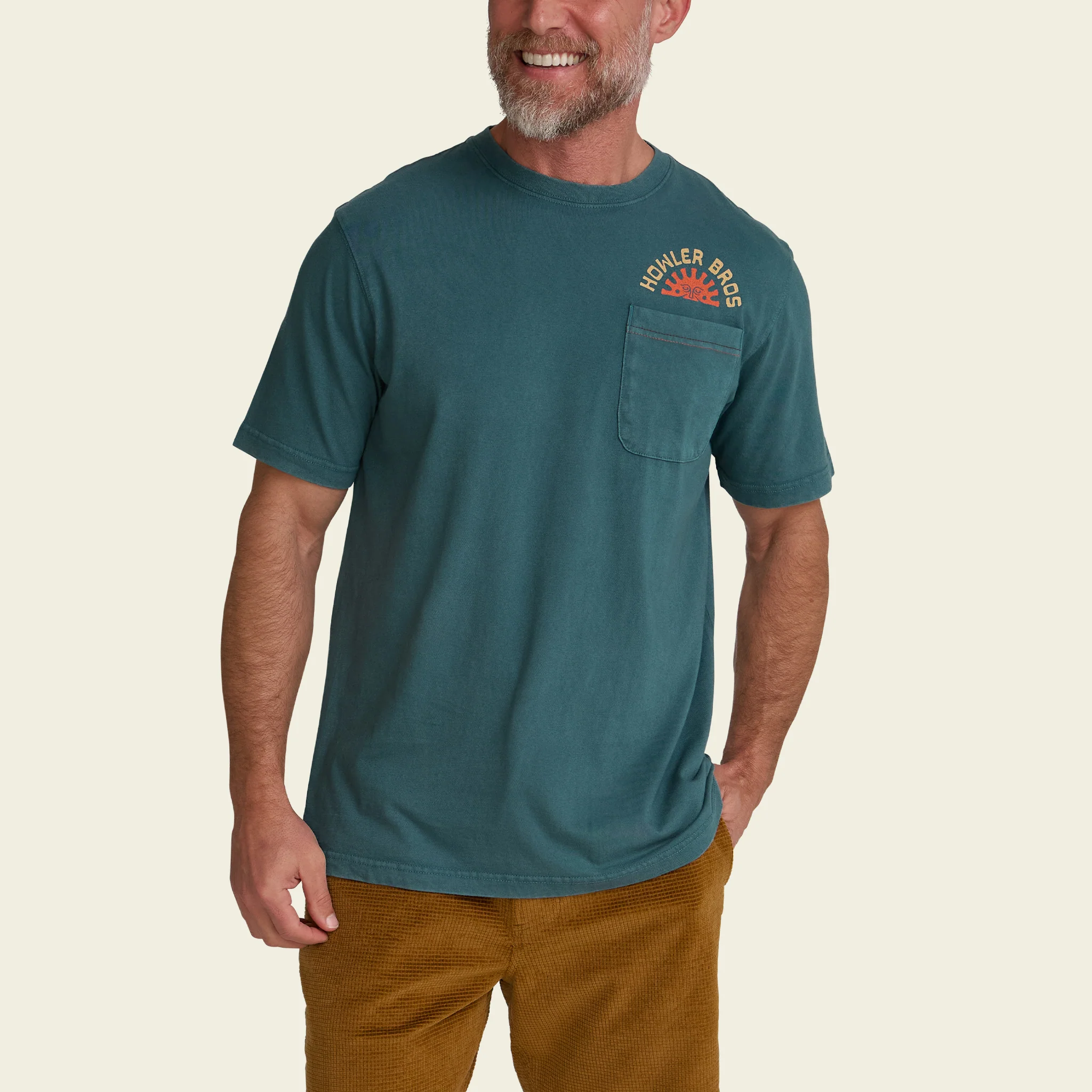 Super Bueno Sol Cotton Pocket T-Shirt - Storm - Image 4