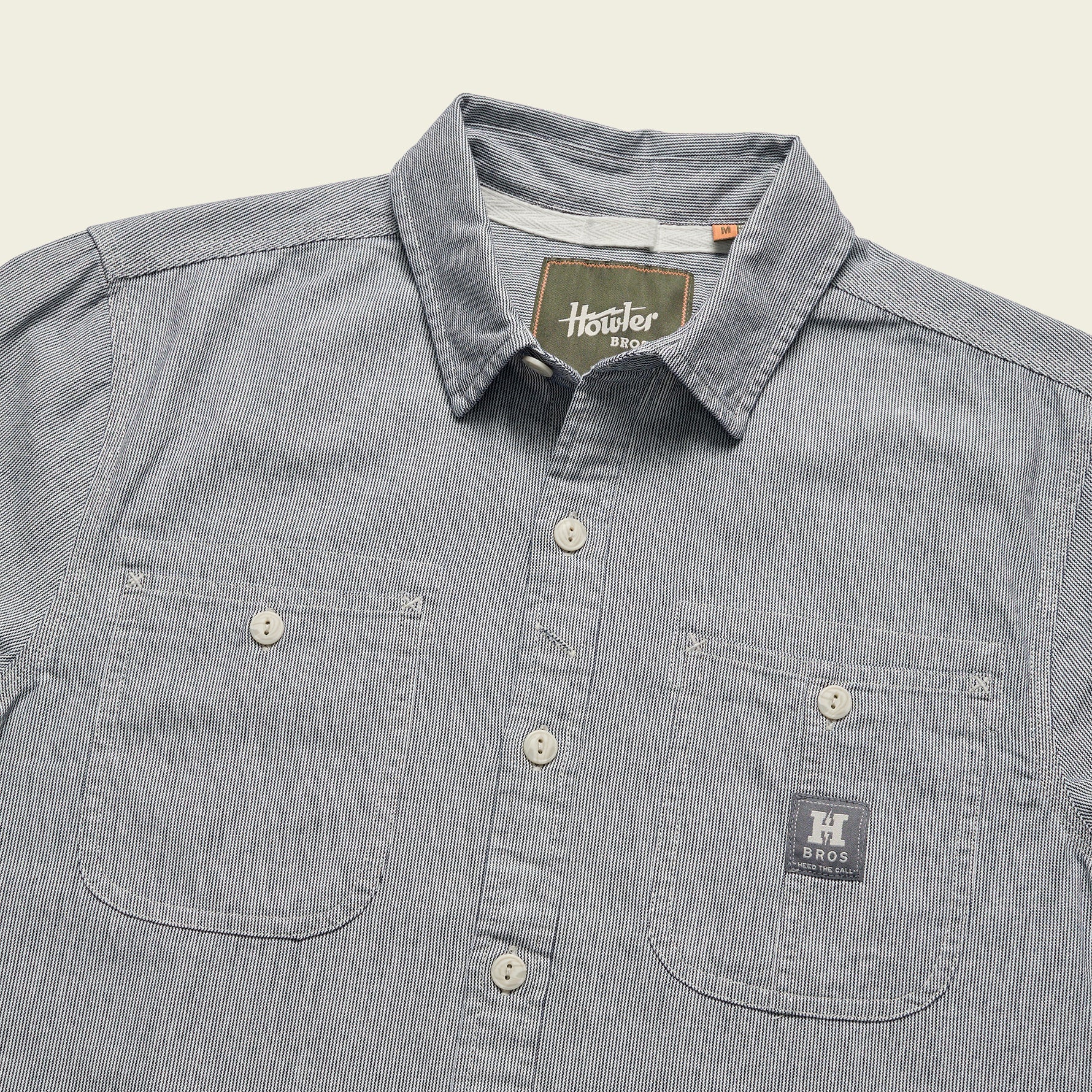 Tallier Work Shirt - Hickory Stripe Chambray - Image 6