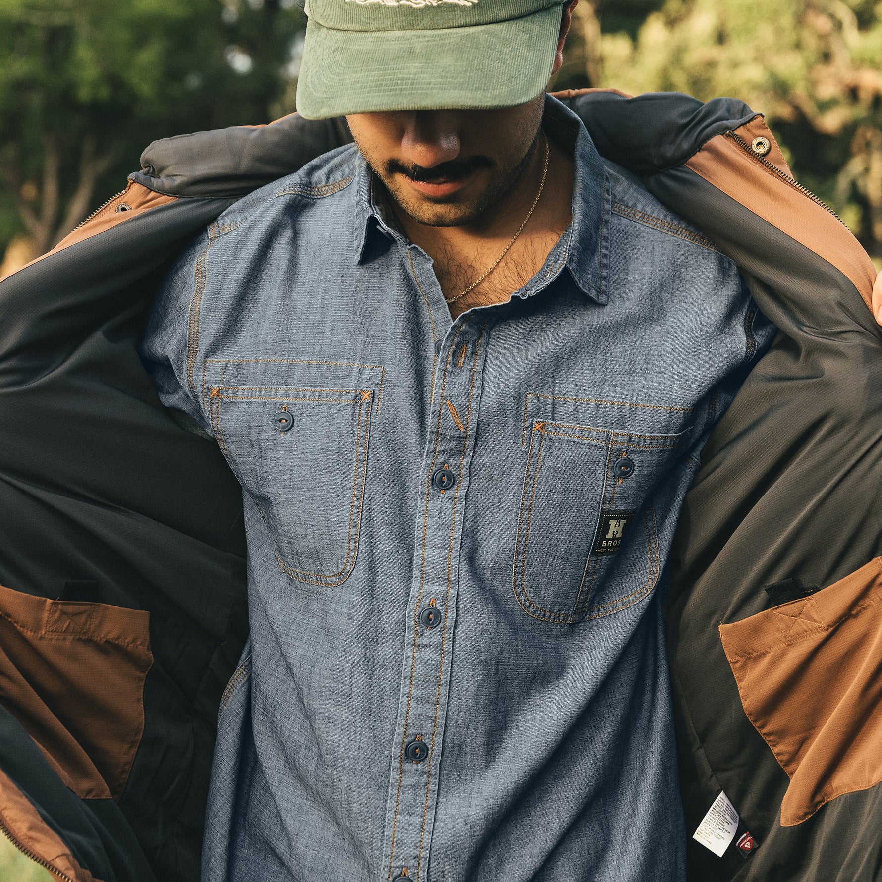 Tallier Work Shirt - Washed Blue Chambray - Image 5