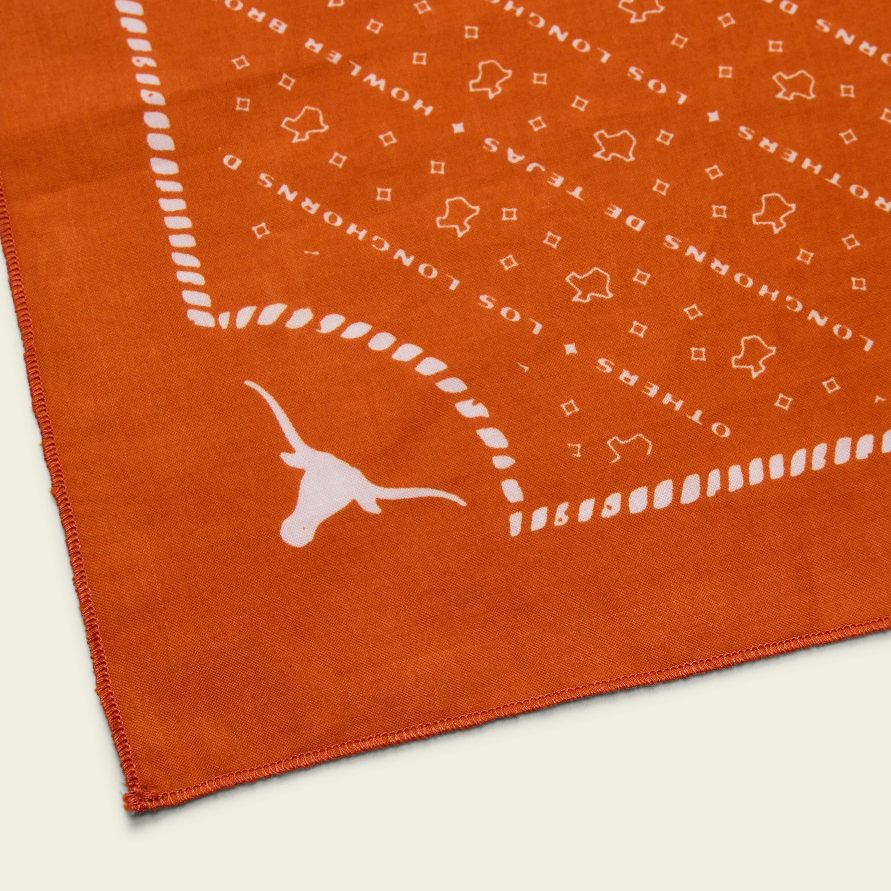 Texas Longhorns Bandana - Los Longhorns Stripe : Burnt Orange - Image 4